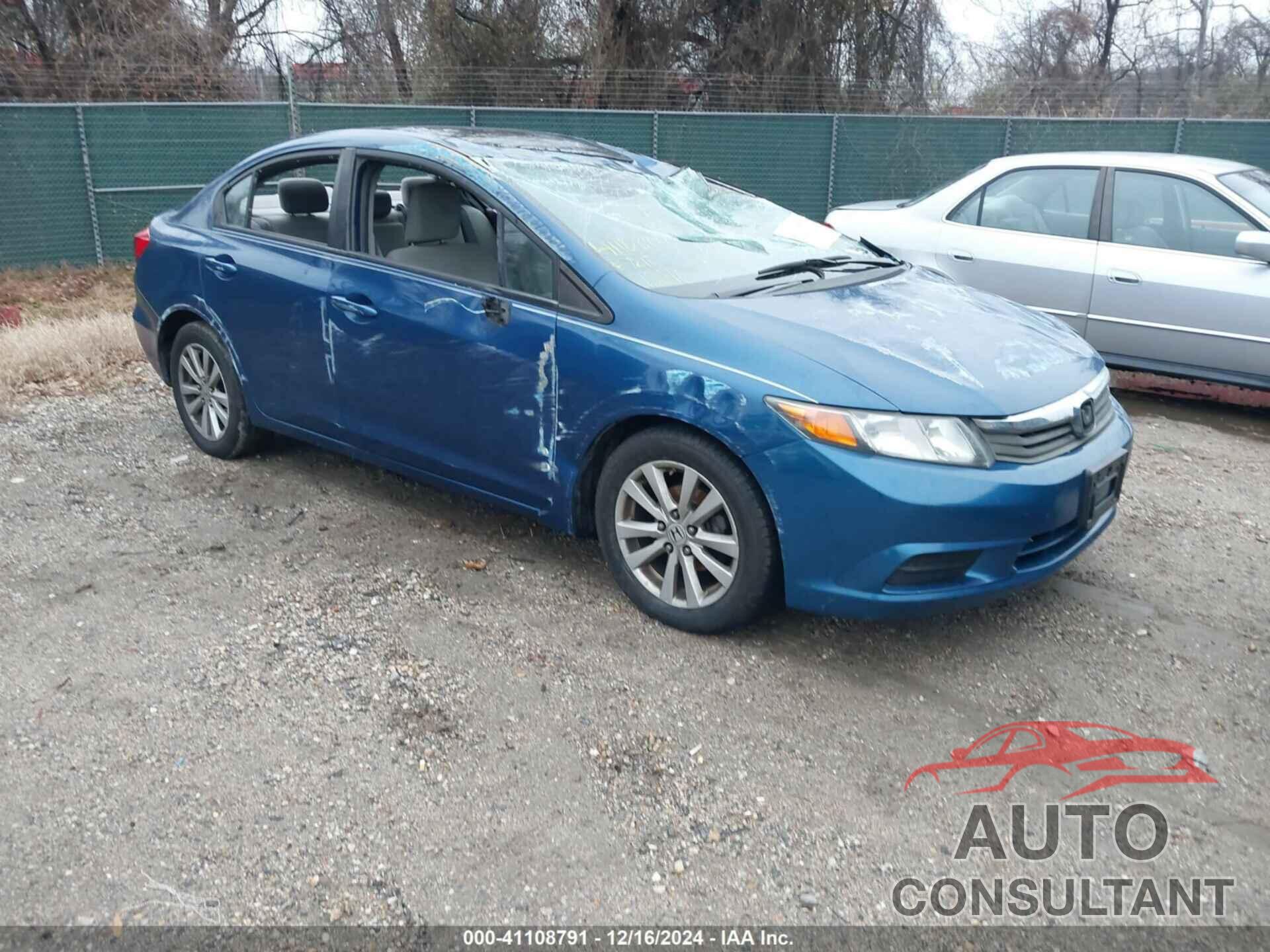 HONDA CIVIC 2012 - 19XFB2F82CE313172