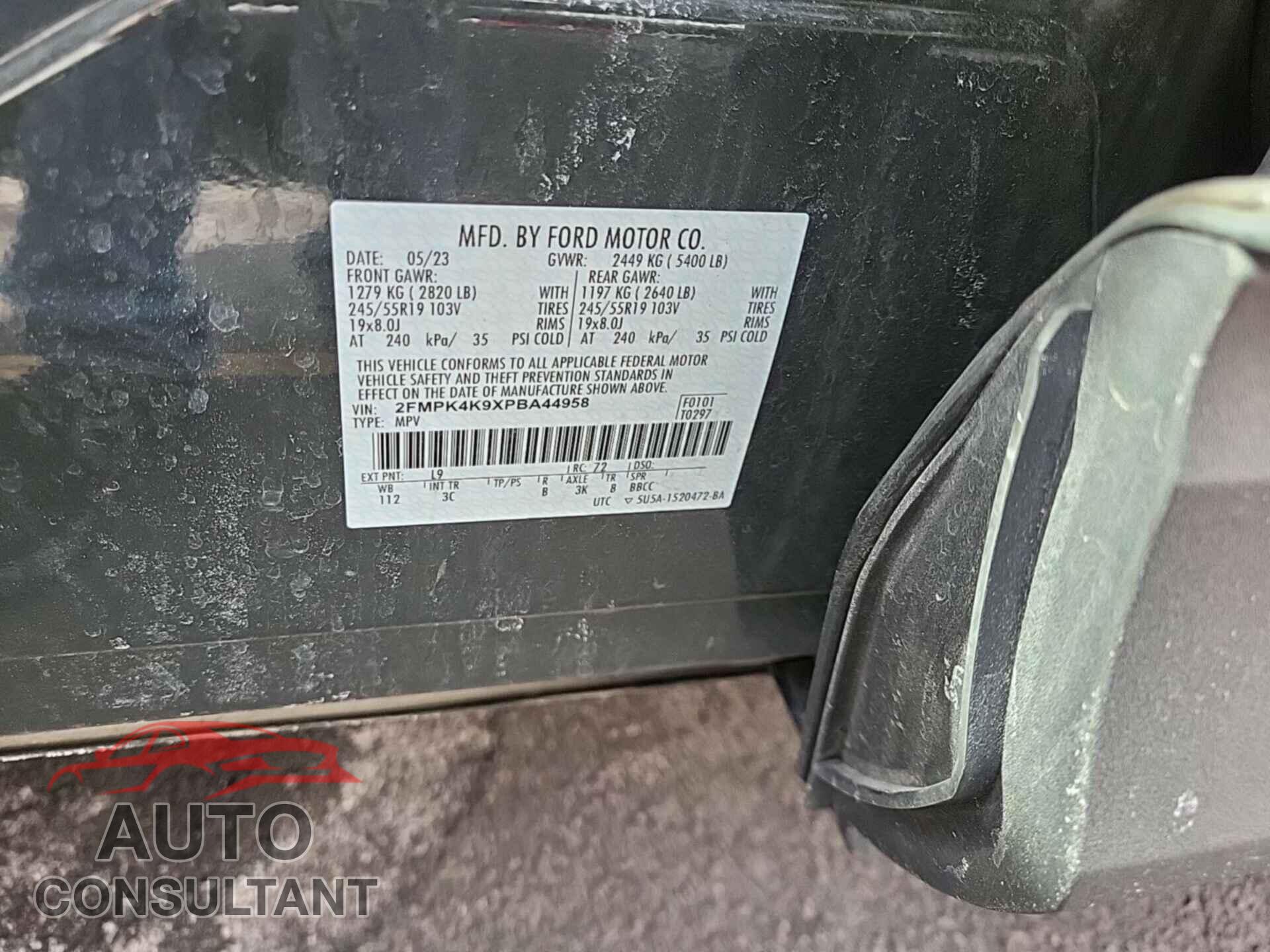 FORD EDGE 2023 - 2FMPK4K9XPBA44958