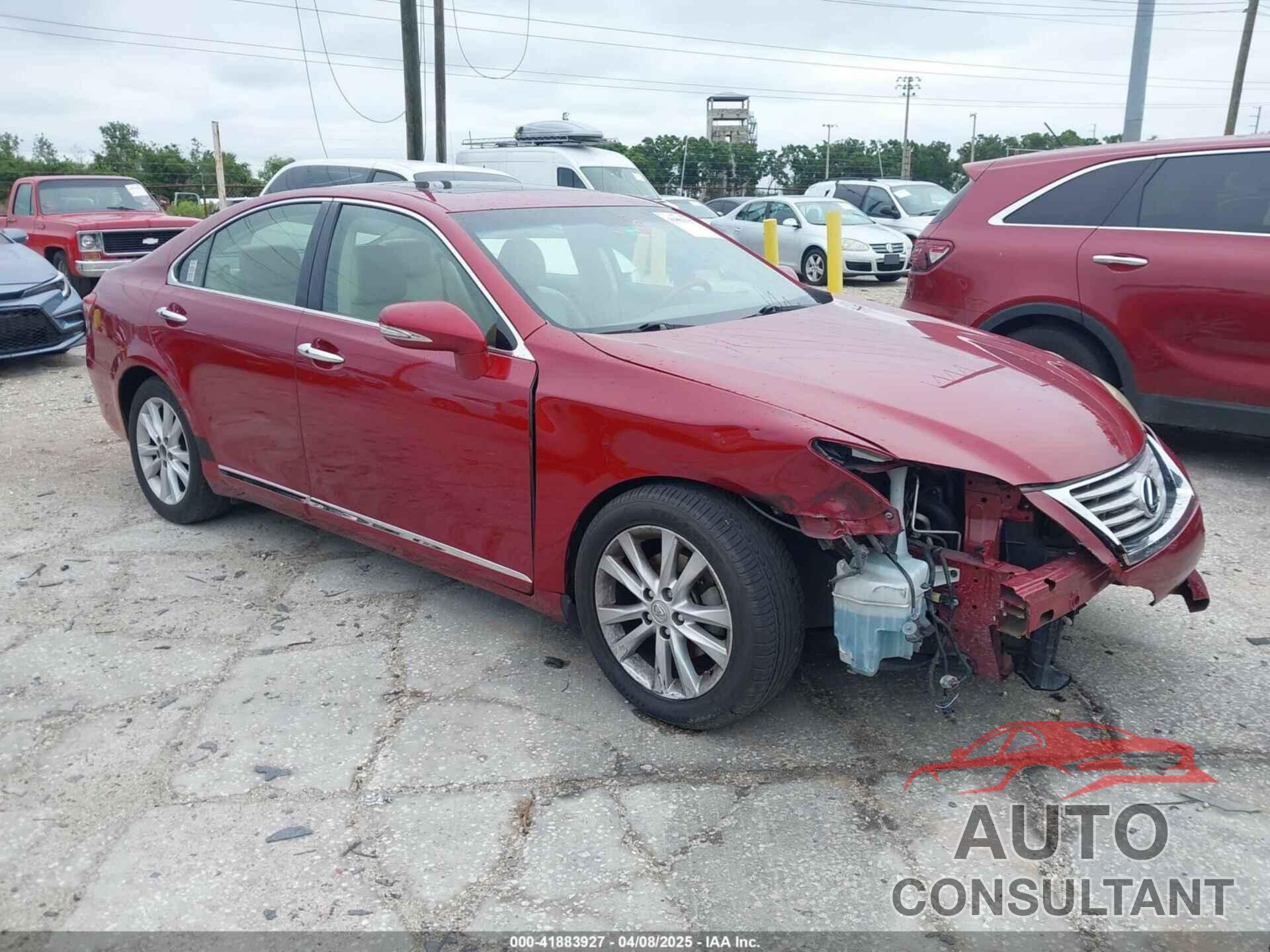 LEXUS ES 350 2012 - JTHBK1EGXC2482627