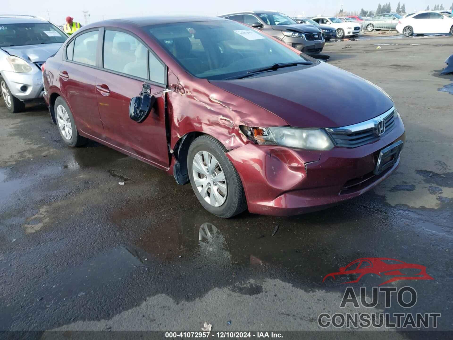 HONDA CIVIC 2012 - 19XFB2F56CE362347