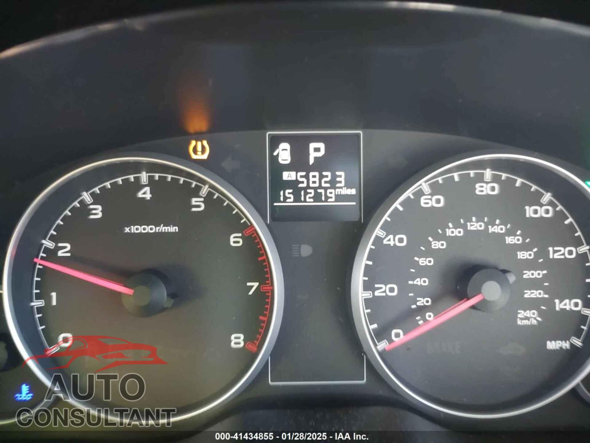 SUBARU OUTBACK 2013 - 4S4BRBAC1D3280269