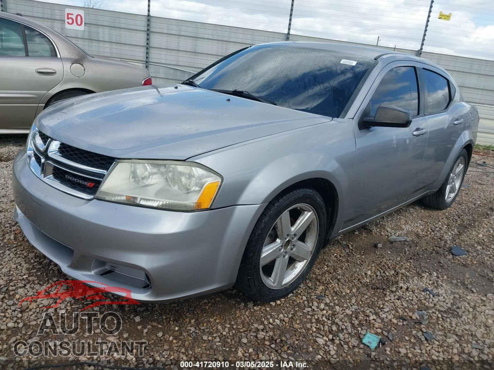DODGE AVENGER 2013 - 1C3CDZAB9DN607484