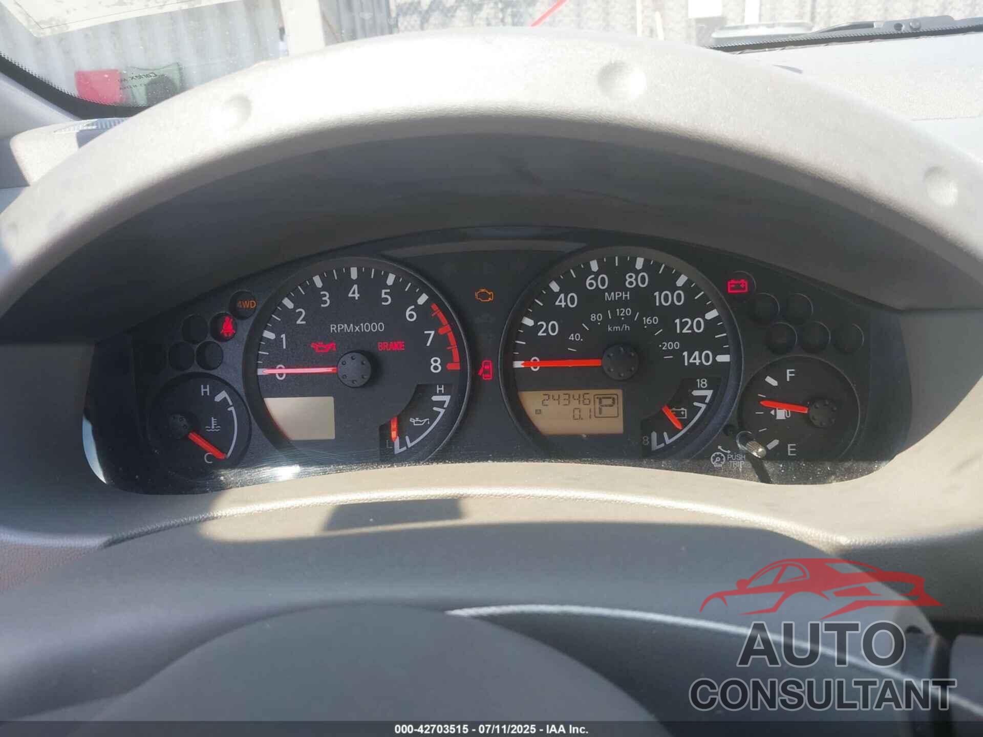 NISSAN FRONTIER 2019 - 1N6AD0EV4KN705996