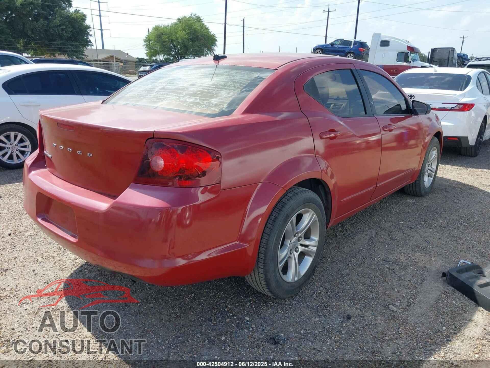 DODGE AVENGER 2013 - 1C3CDZAB1DN589112
