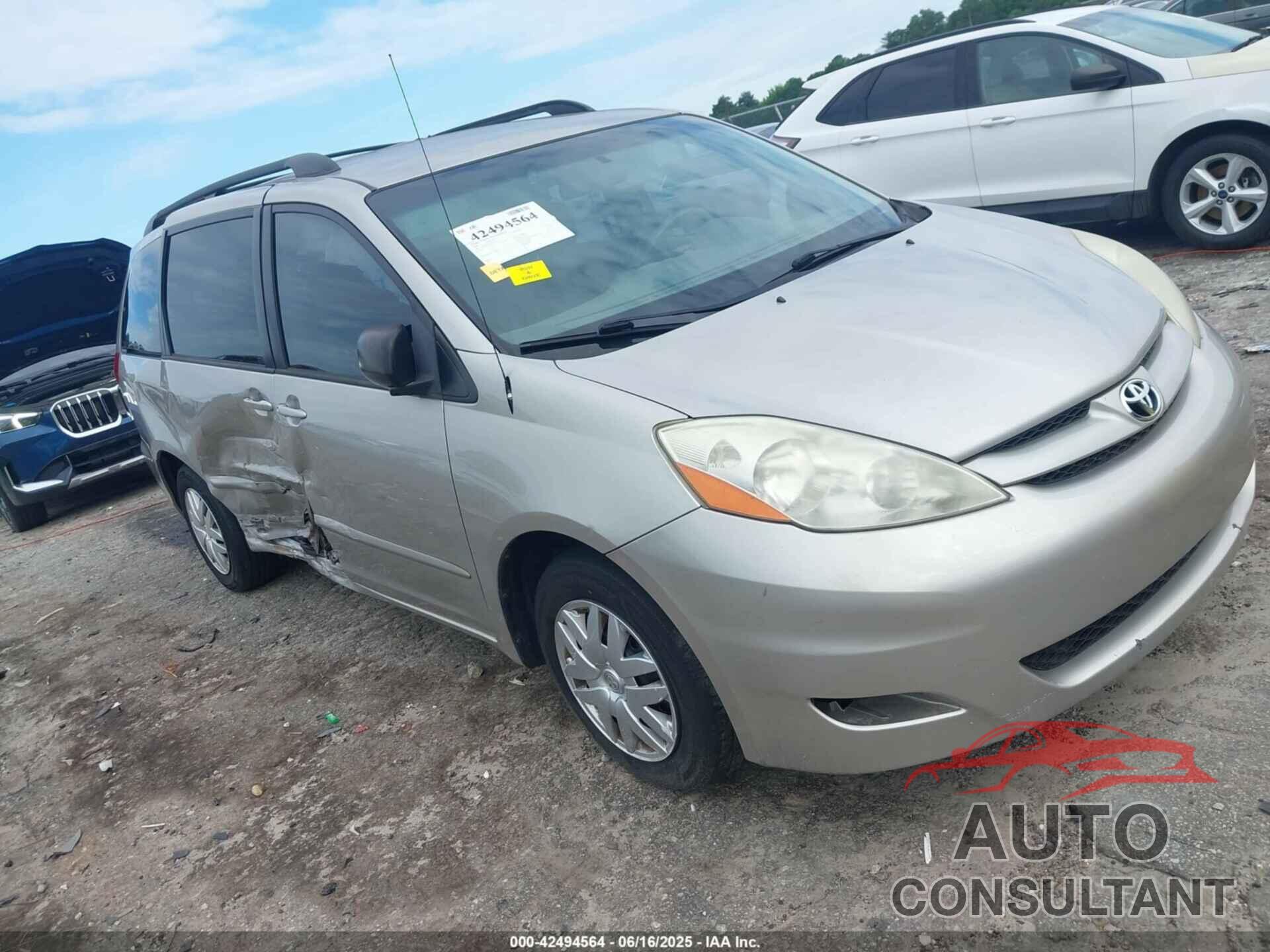 TOYOTA SIENNA 2009 - 5TDZK23CX9S231291