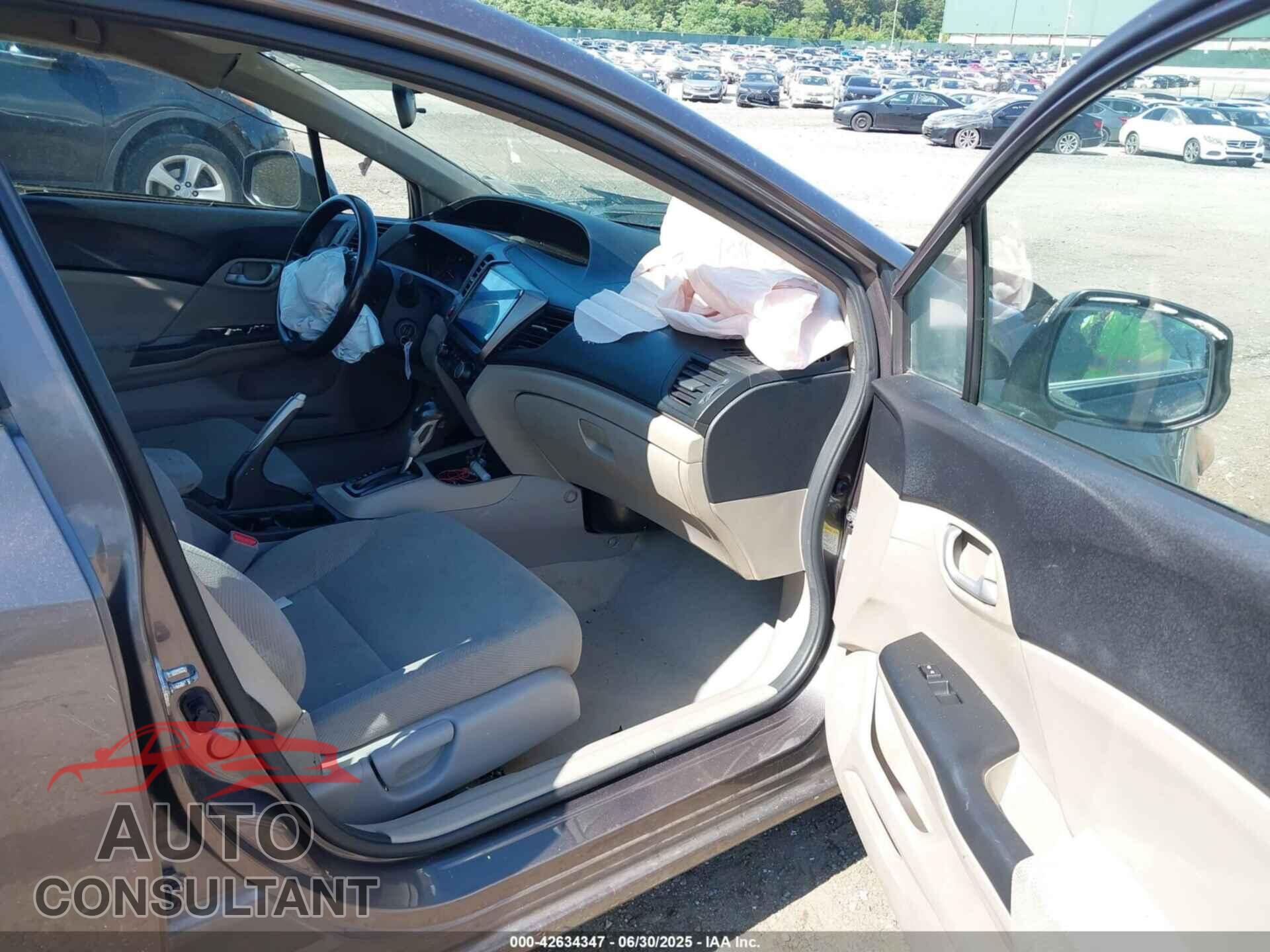 HONDA CIVIC 2012 - 19XFB2F59CE014378