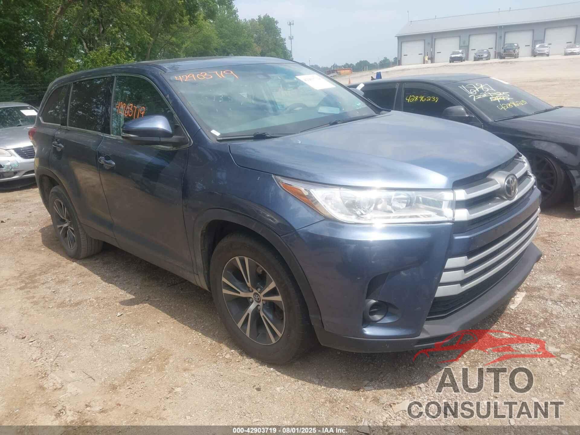 TOYOTA HIGHLANDER 2019 - 5TDZARFH7KS059357