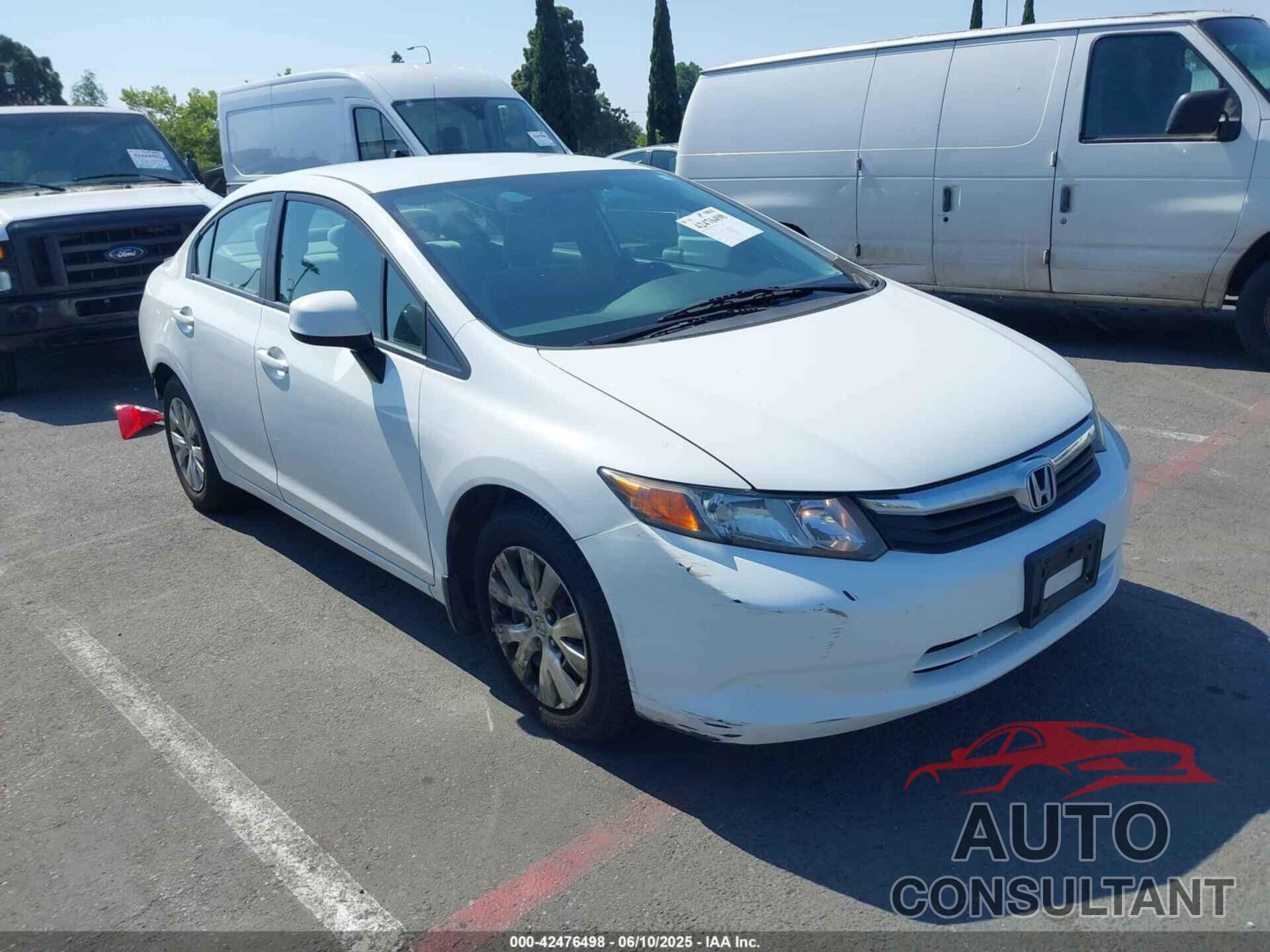 HONDA CIVIC 2012 - 19XFB2F5XCE306217
