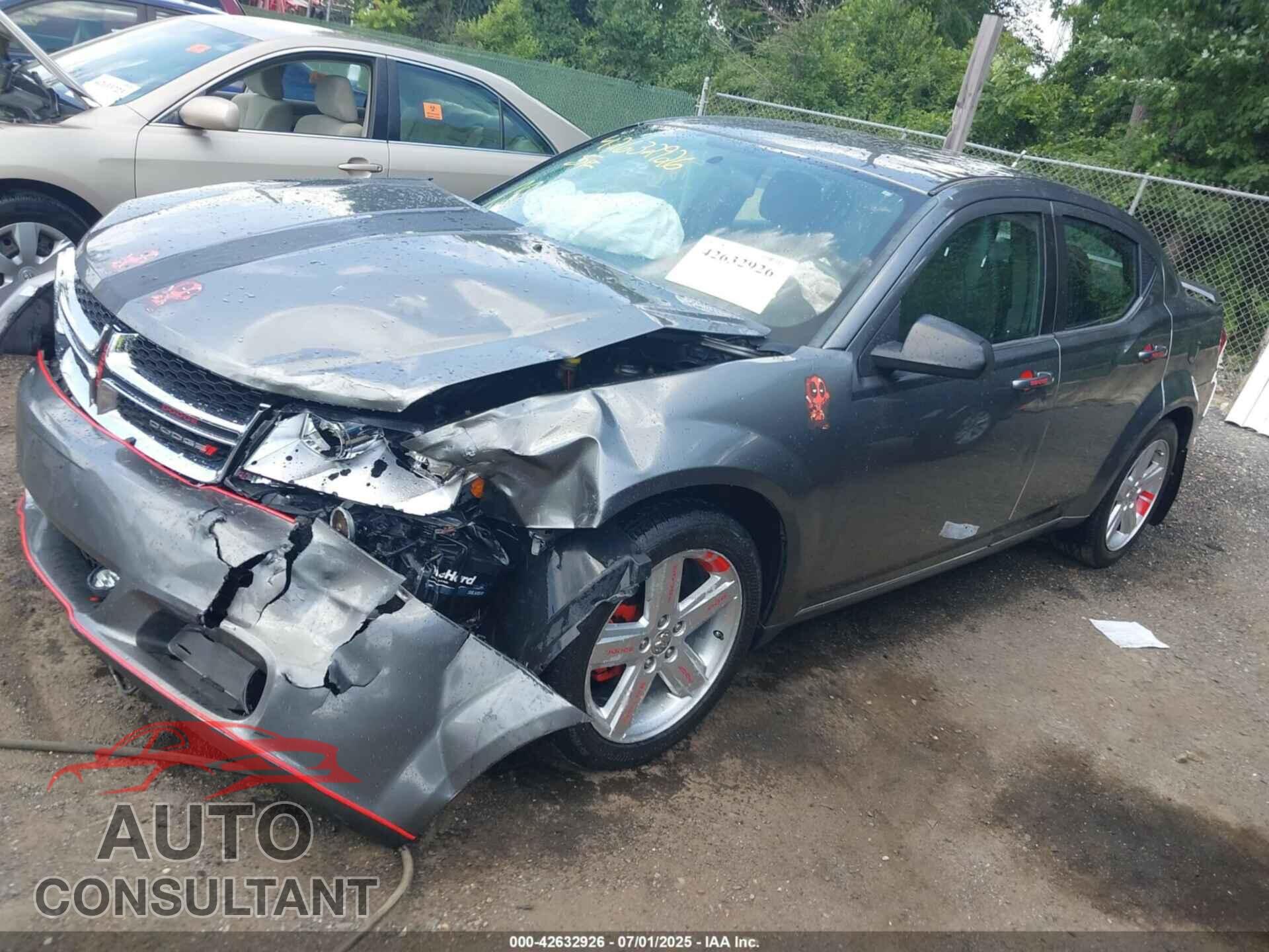 DODGE AVENGER 2013 - 1C3CDZAB7DN648891