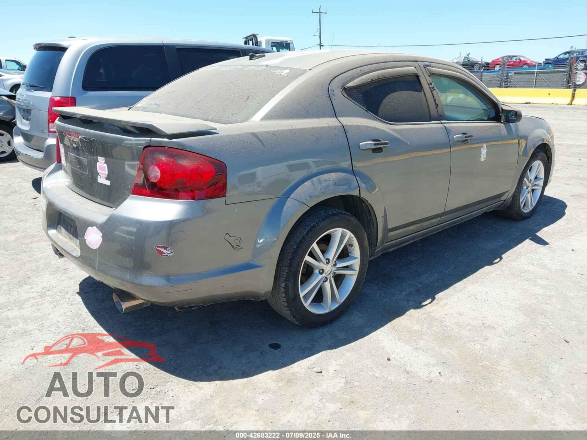 DODGE AVENGER 2012 - 1C3CDZAG4CN280924