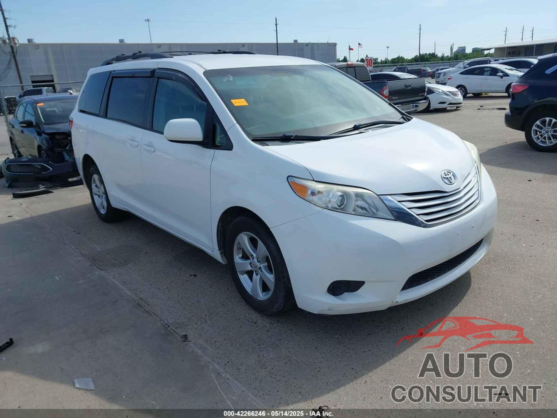 TOYOTA SIENNA 2016 - 5TDKK3DC0GS707292