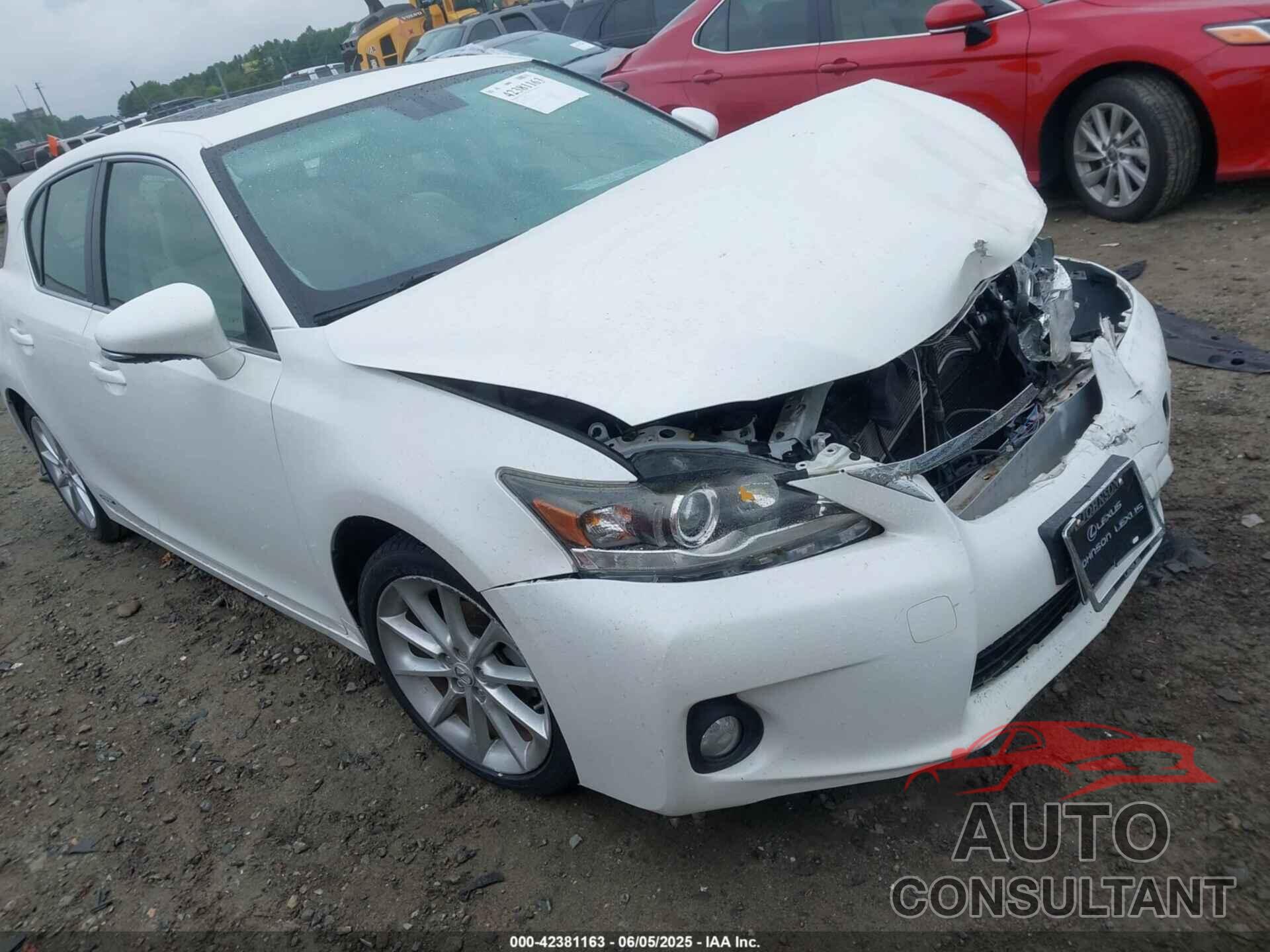 LEXUS CT 200H 2012 - JTHKD5BH3C2066143