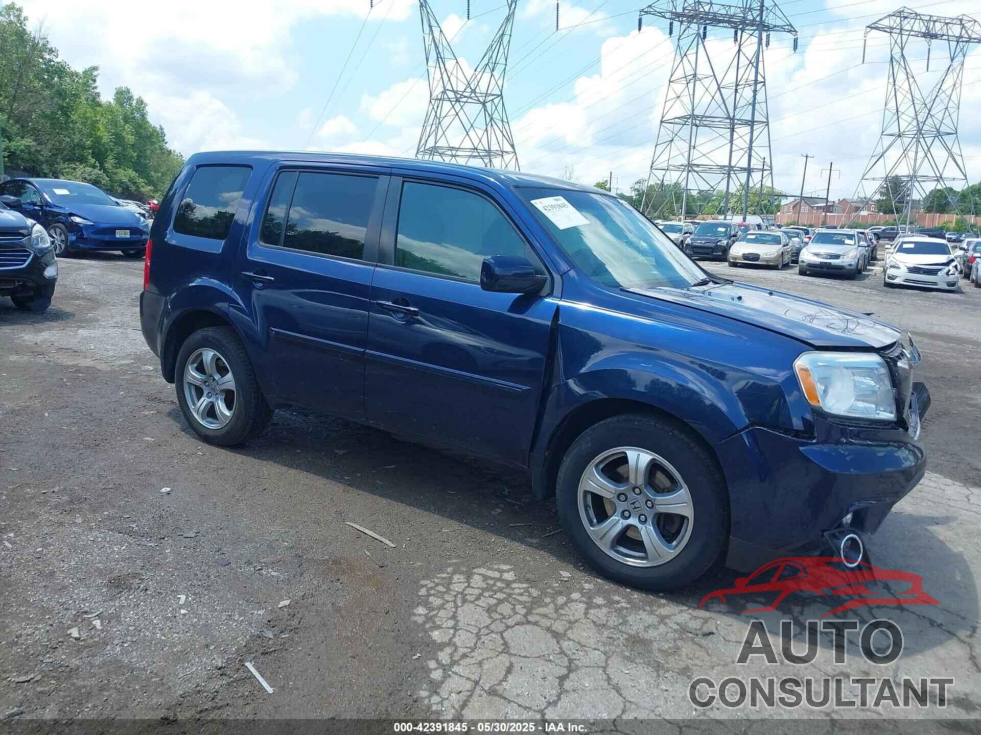 HONDA PILOT 2013 - 5FNYF4H45DB053428