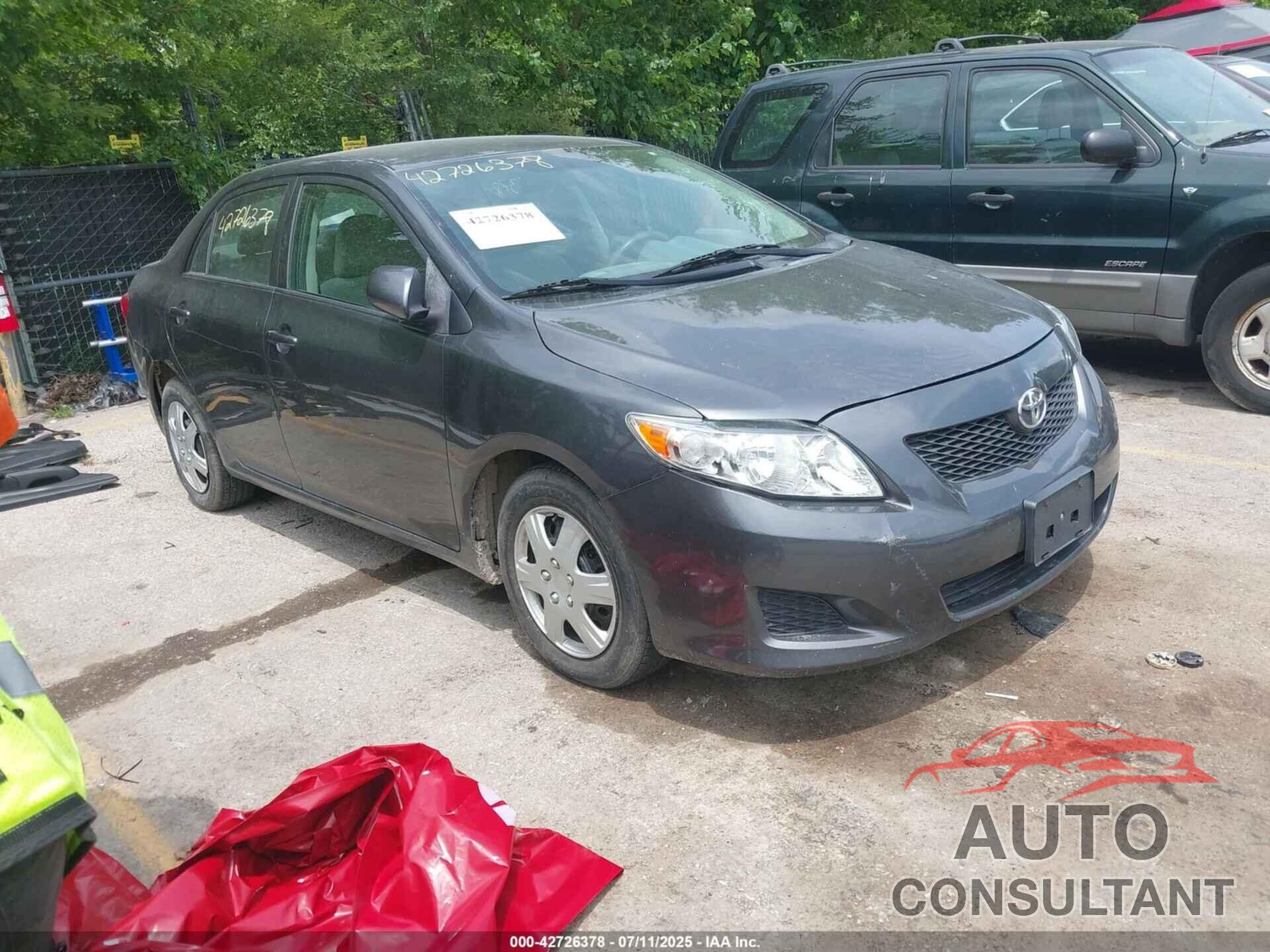 TOYOTA COROLLA 2009 - 1NXBU40E39Z015612