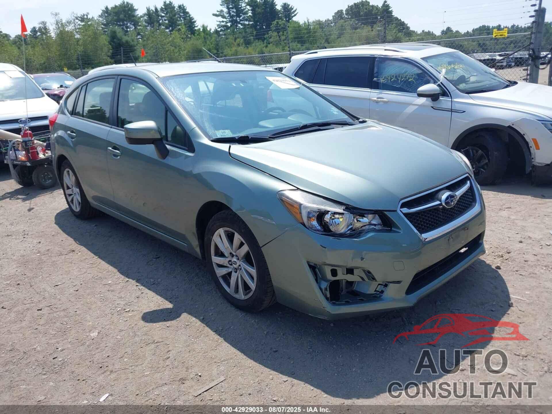 SUBARU IMPREZA 2015 - JF1GPAC67FH284002