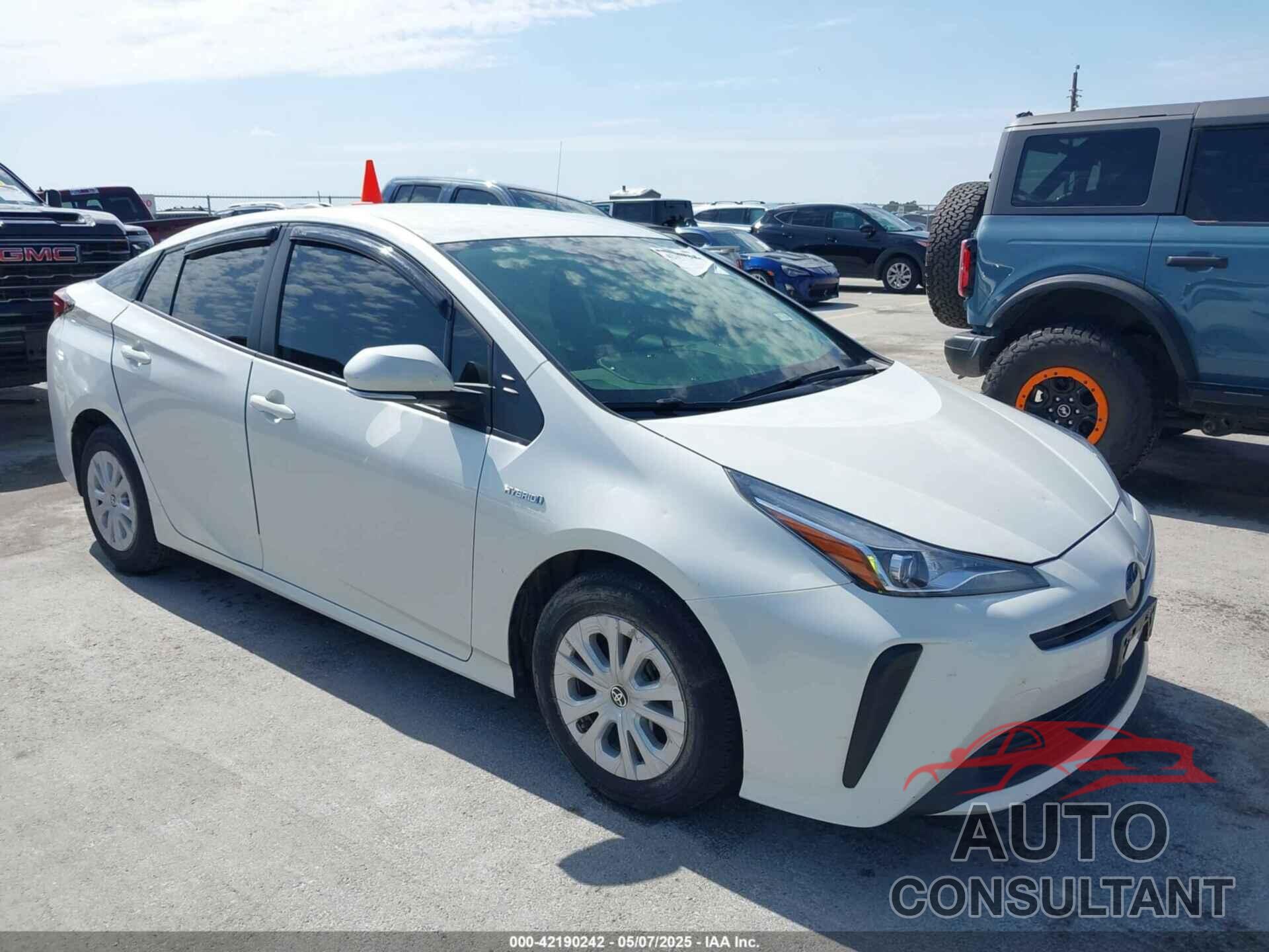 TOYOTA PRIUS 2020 - JTDKARFU8L3126291