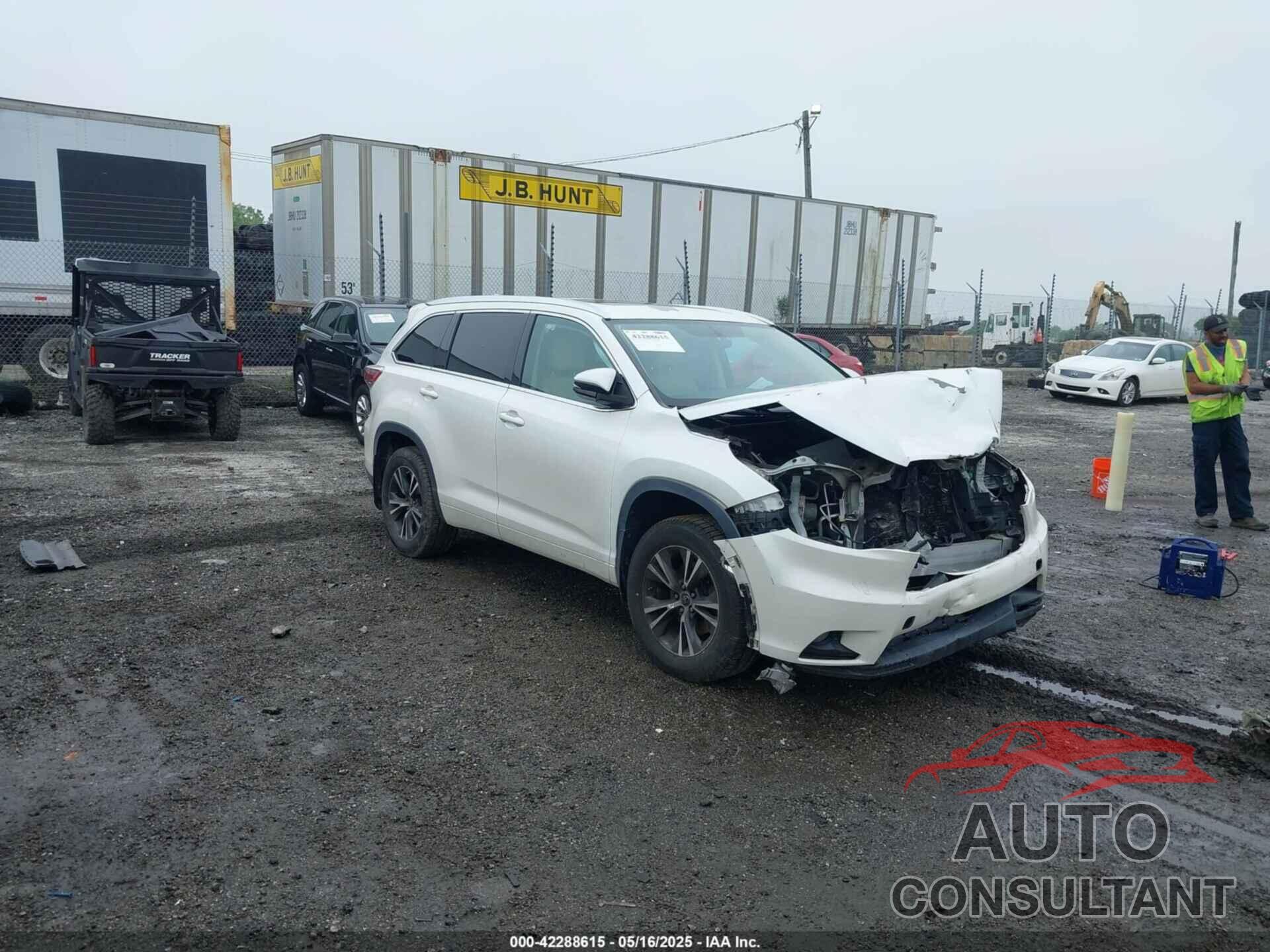 TOYOTA HIGHLANDER 2016 - 5TDJKRFH8GS228075