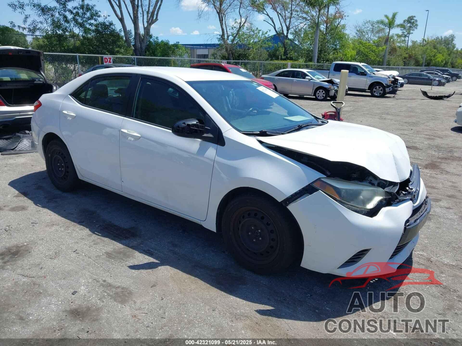 TOYOTA COROLLA 2016 - 2T1BURHE8GC623951