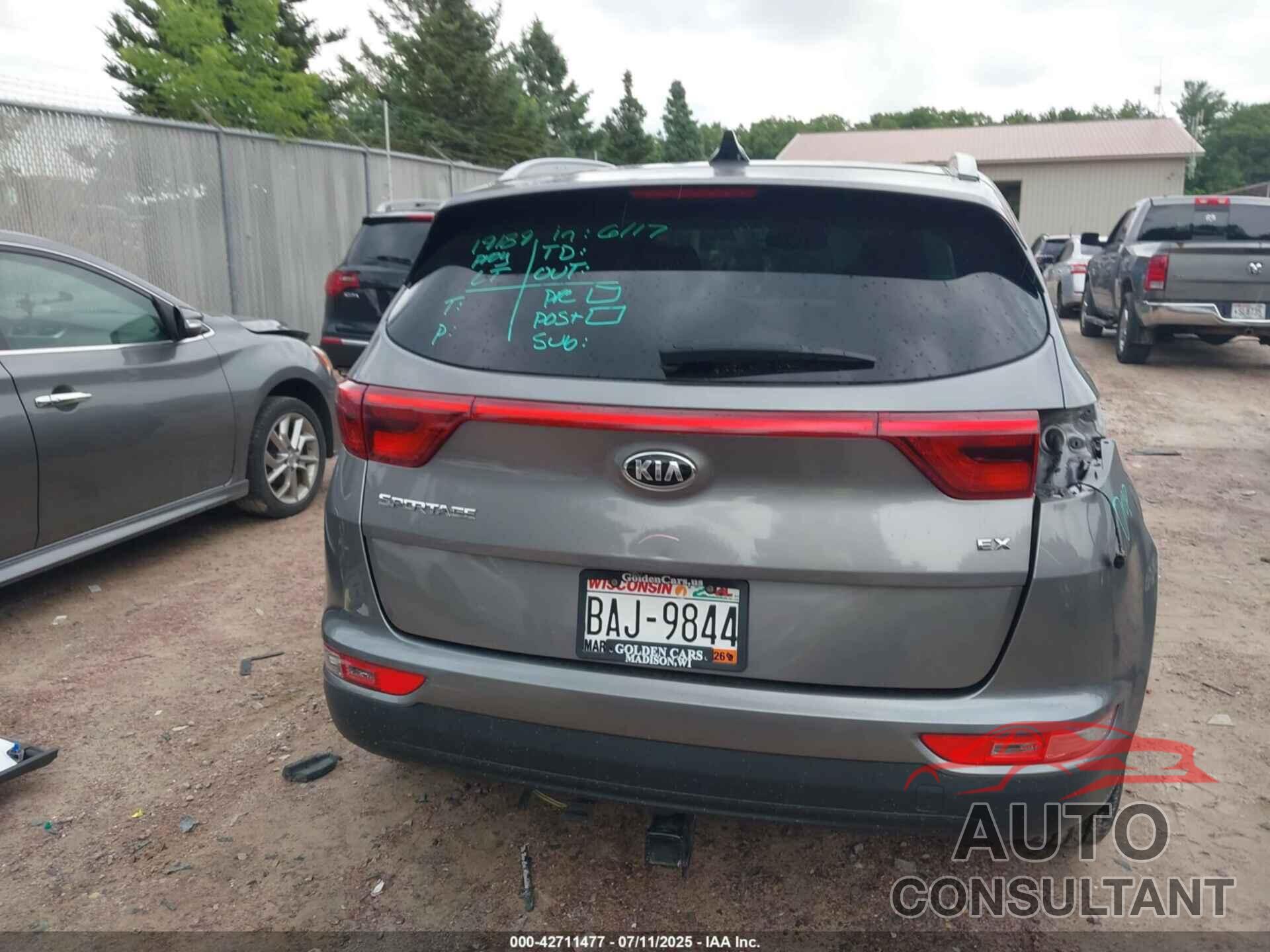 KIA SPORTAGE 2017 - KNDPN3AC7H7162477