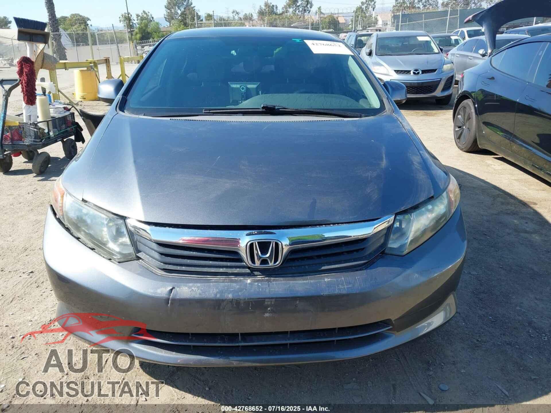 HONDA CIVIC 2012 - 19XFB2F58CE326191