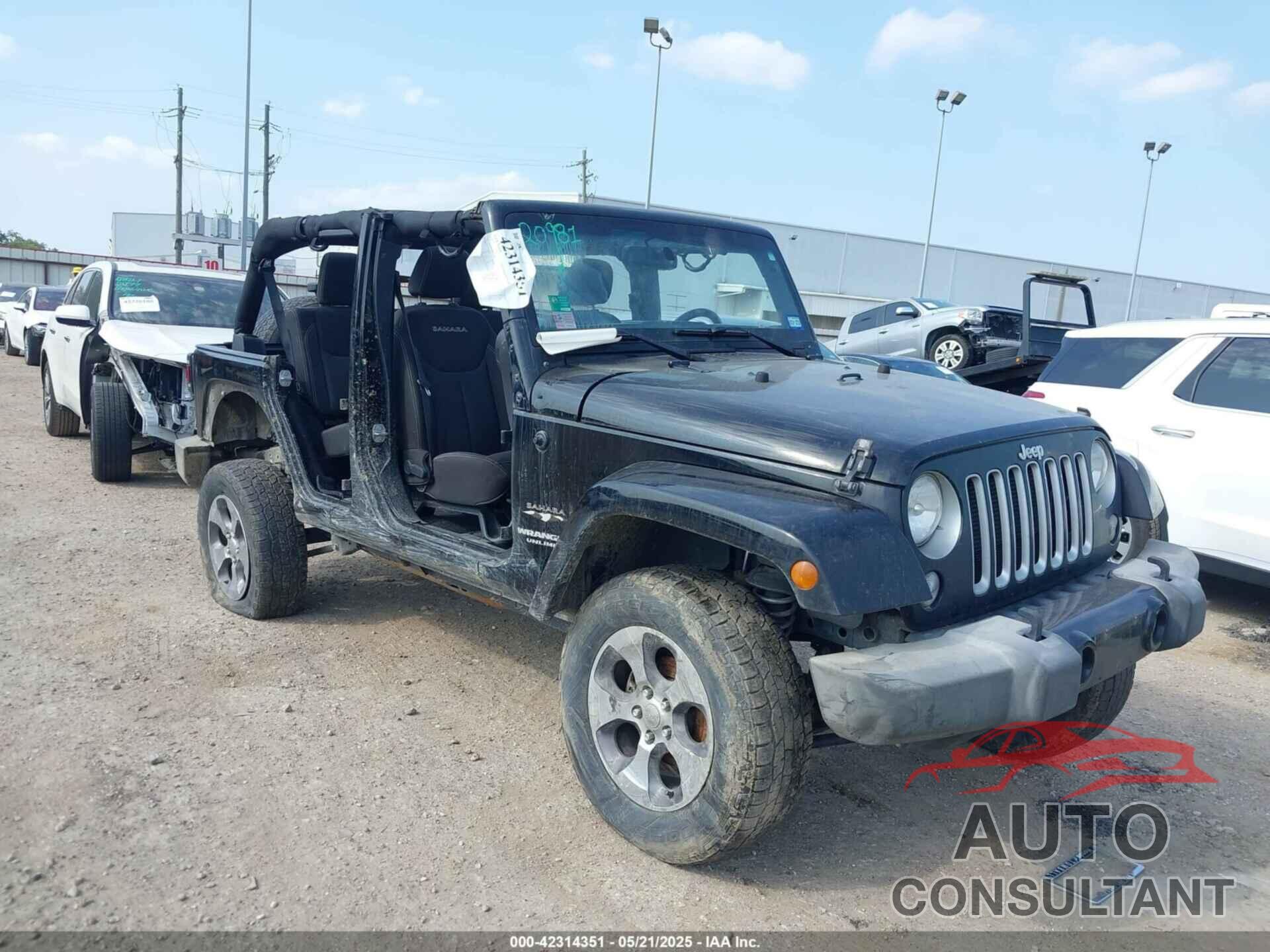 JEEP WRANGLER UNLIMITED 2016 - 1C4BJWEG8GL333876
