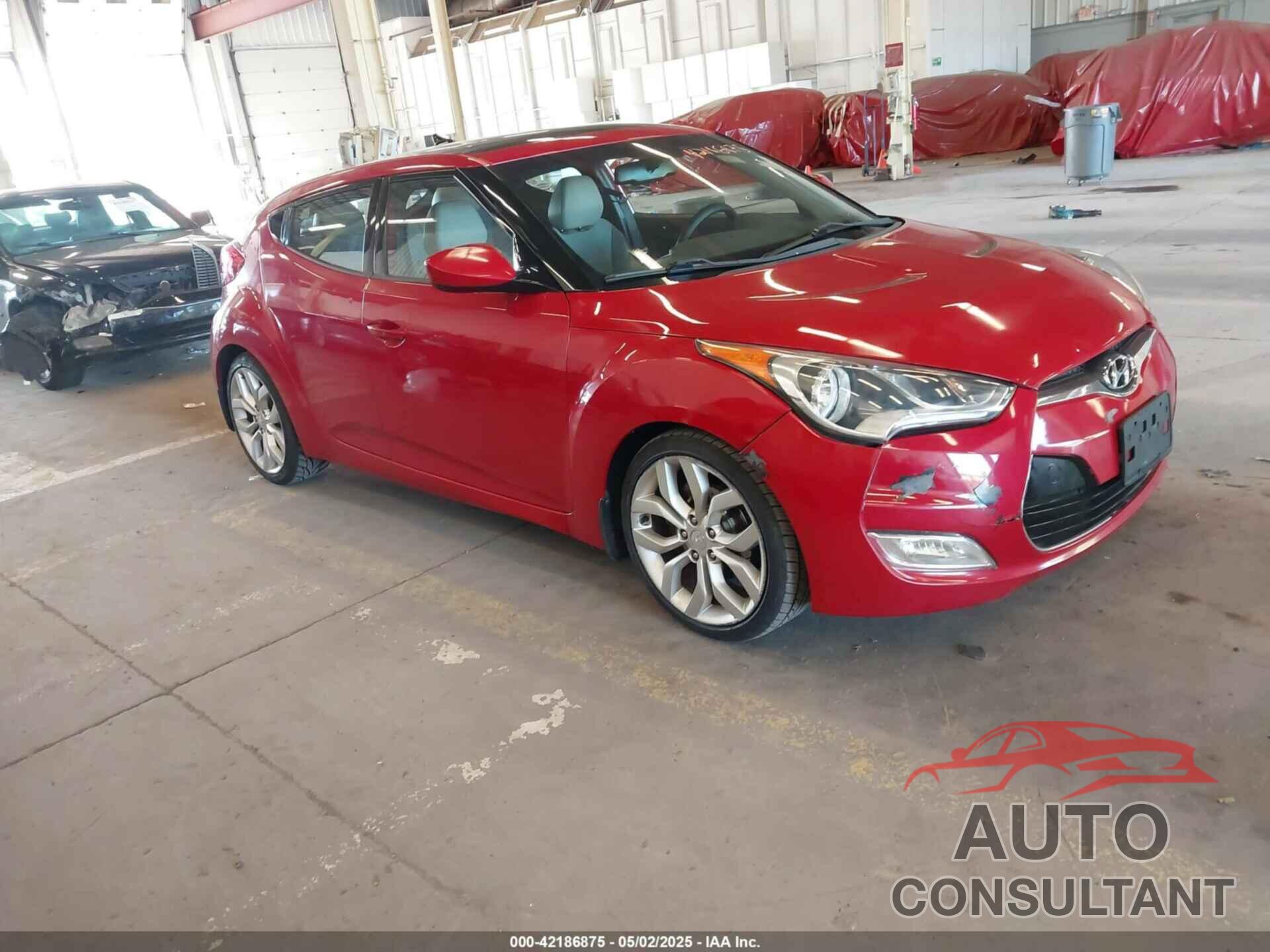 HYUNDAI VELOSTER 2012 - KMHTC6AD3CU023998