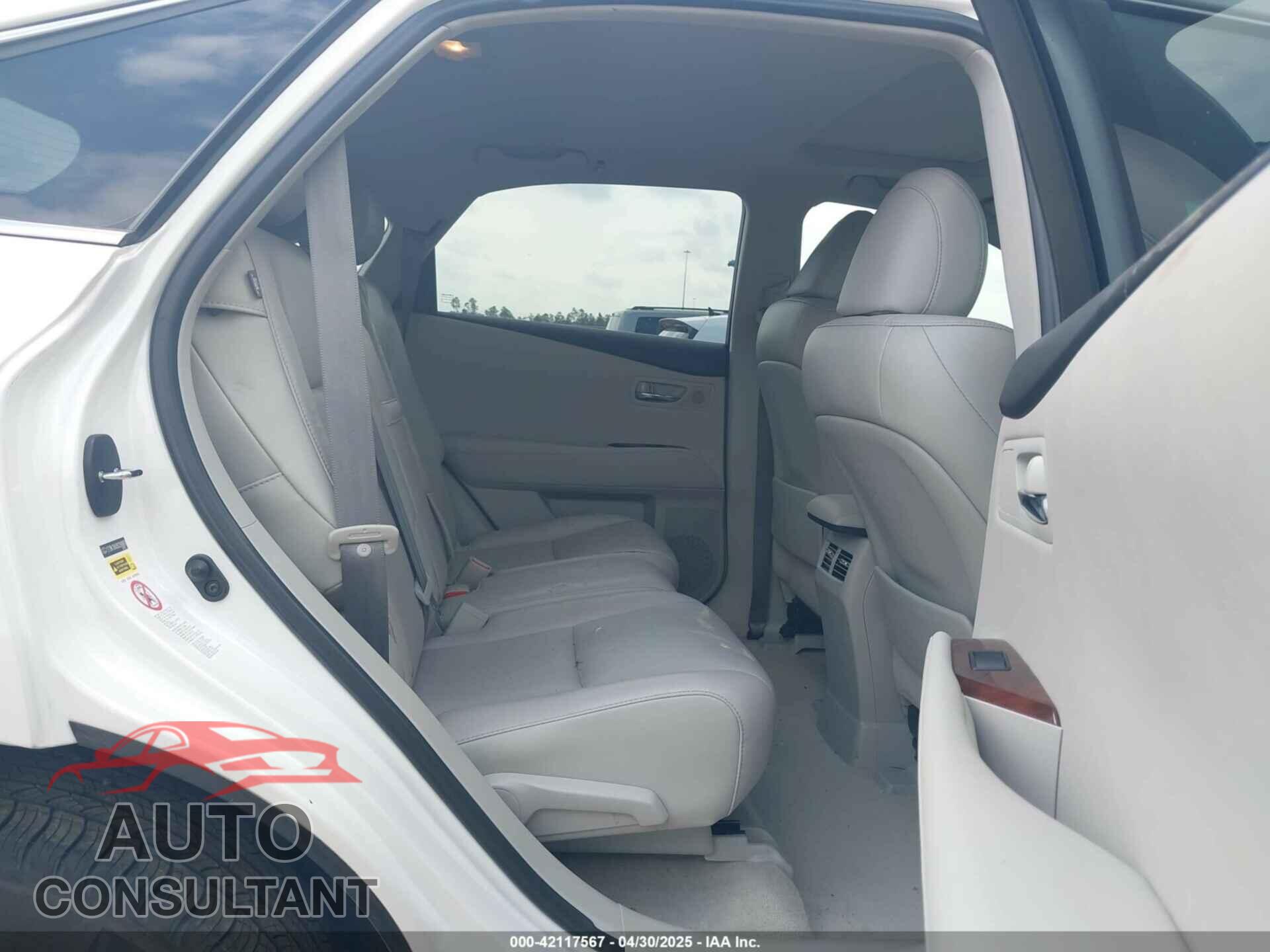 LEXUS RX 350 2011 - 2T2BK1BA0BC090883