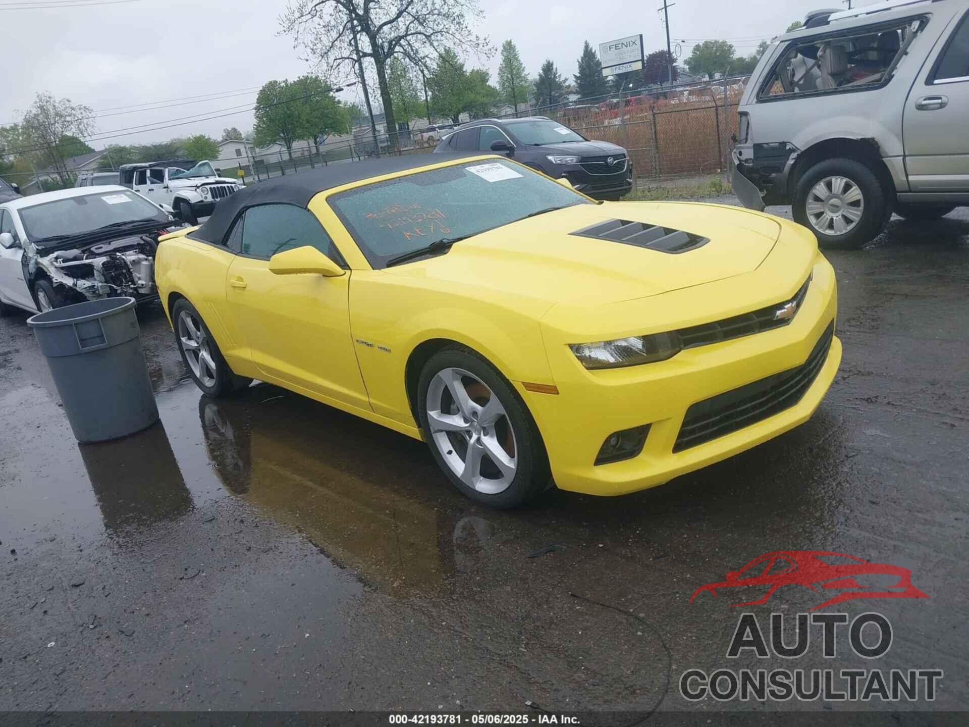 CHEVROLET CAMARO 2014 - 2G1FK3DJXE9316133