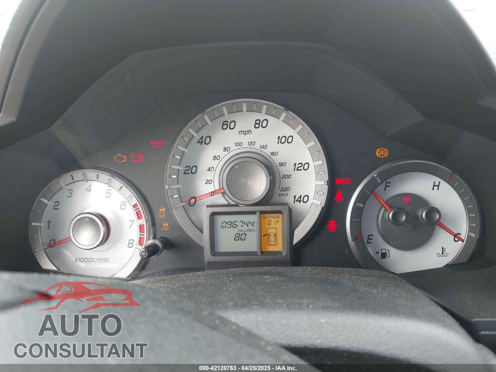 HONDA PILOT 2013 - 5FNYF4H52DB085259