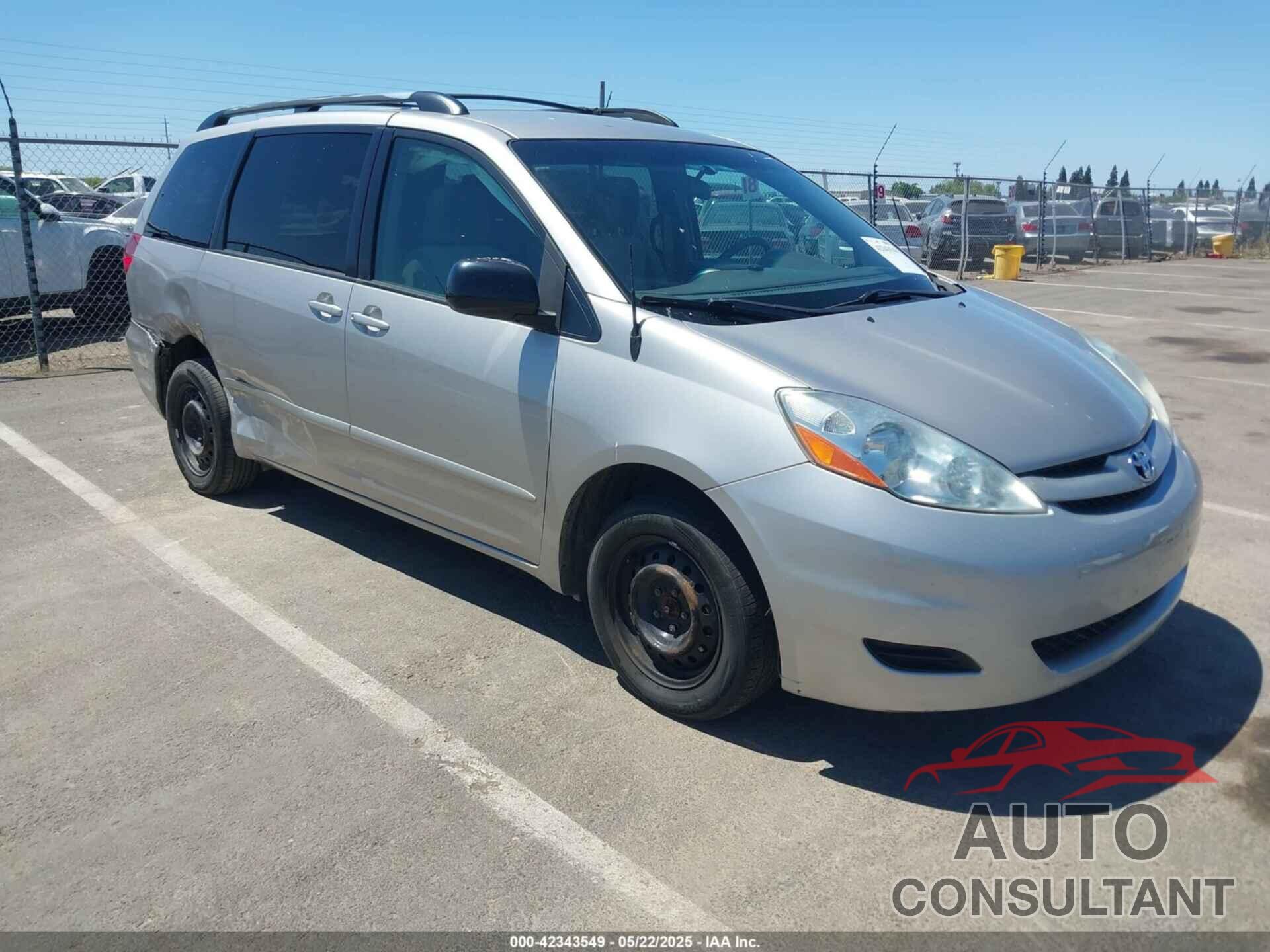TOYOTA SIENNA 2009 - 5TDZK23C69S255670