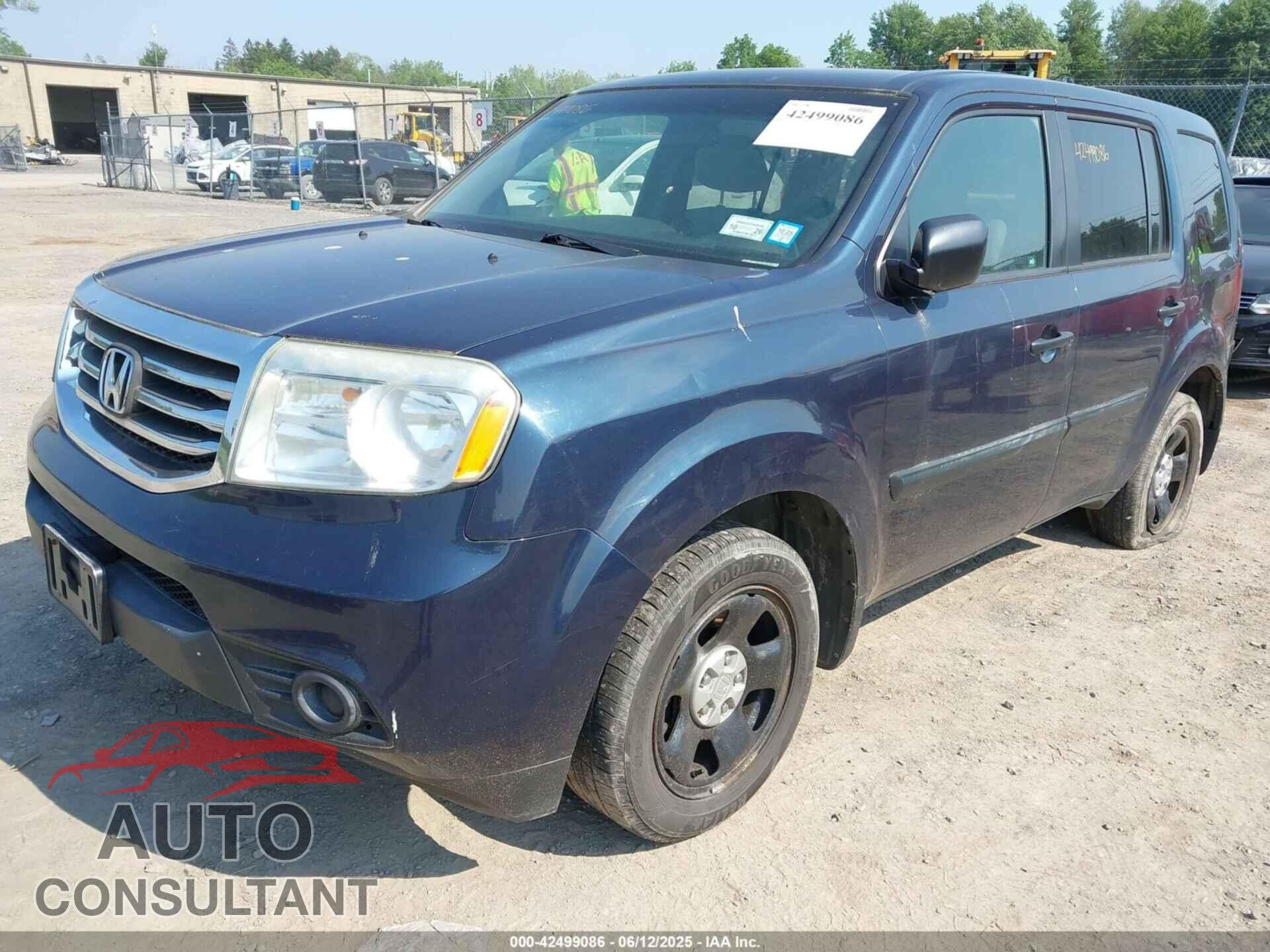 HONDA PILOT 2012 - 5FNYF4H26CB039826