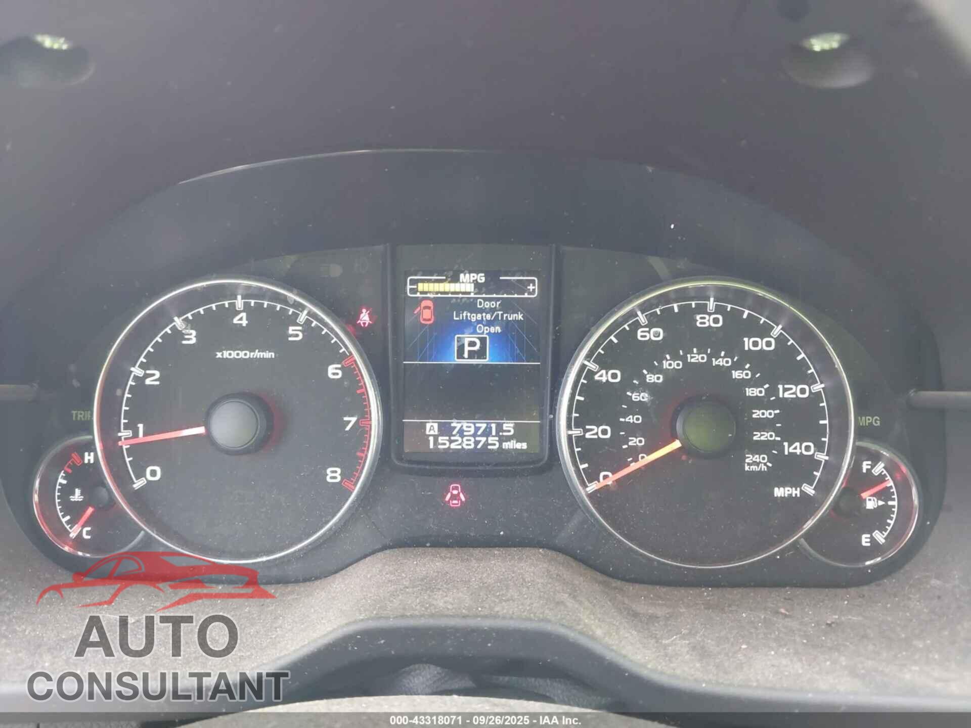SUBARU OUTBACK 2014 - 4S4BRBLC4E3318513