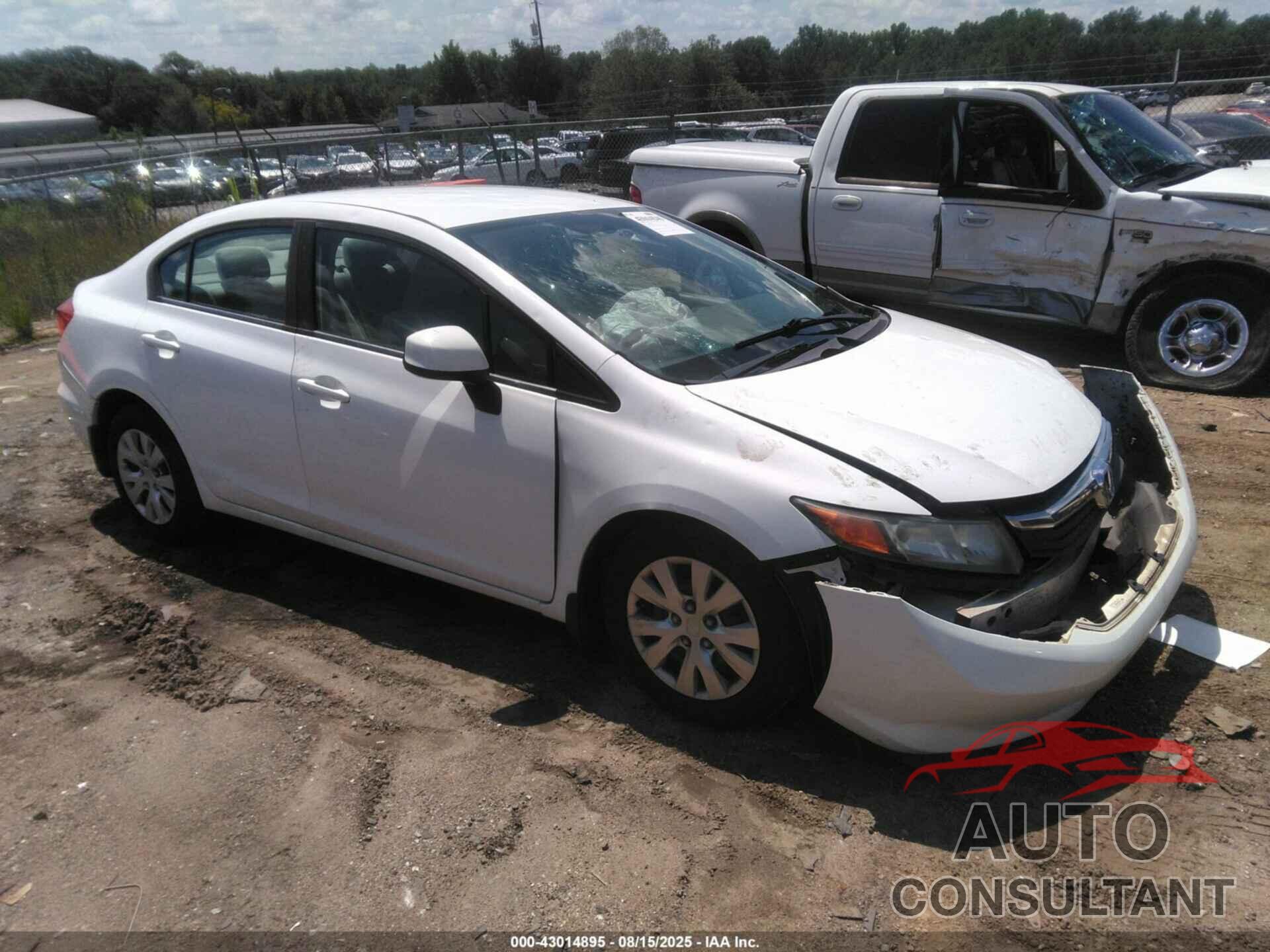 HONDA CIVIC 2012 - 19XFB2F58CE063782