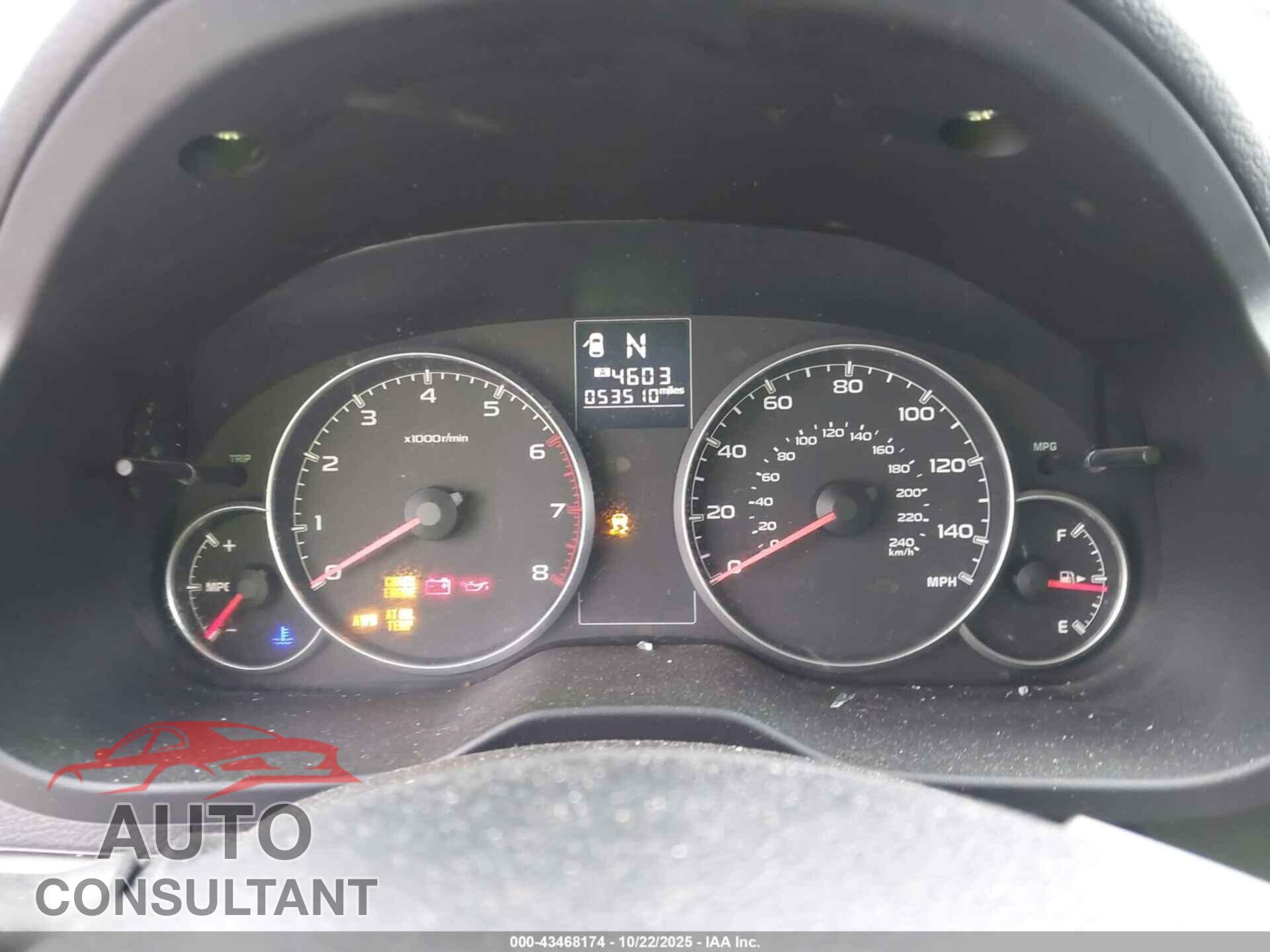 SUBARU OUTBACK 2014 - 4S4BRBCC2E3227157