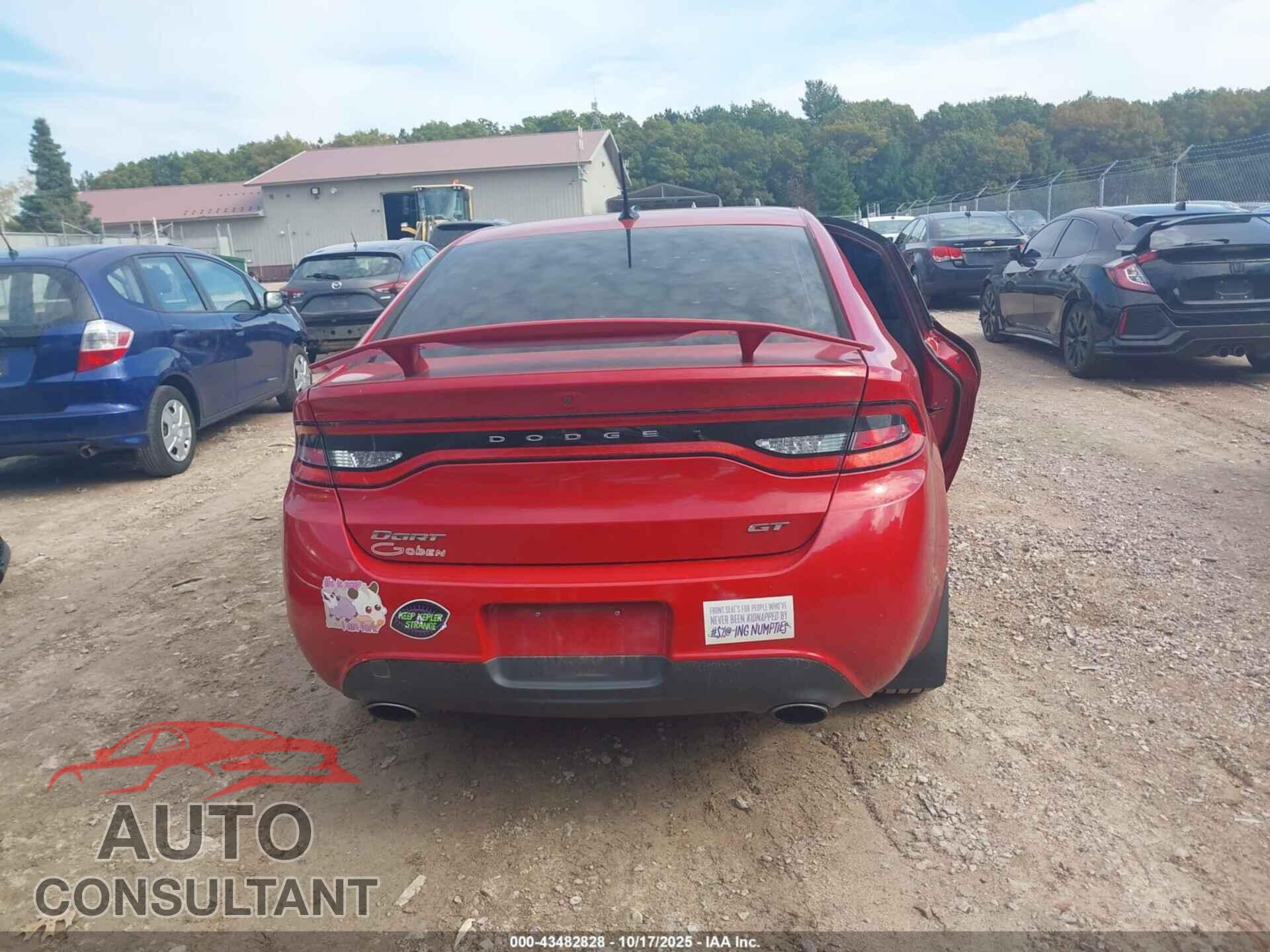 DODGE DART 2014 - 1C3CDFEB0ED851587