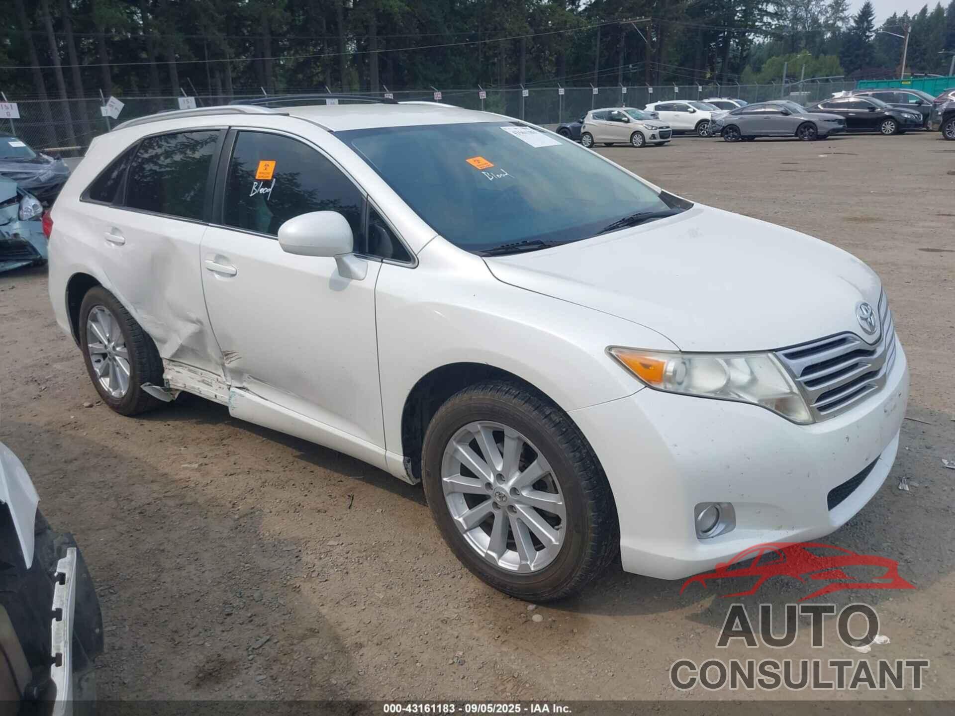 TOYOTA VENZA 2011 - 4T3ZA3BB0BU043109