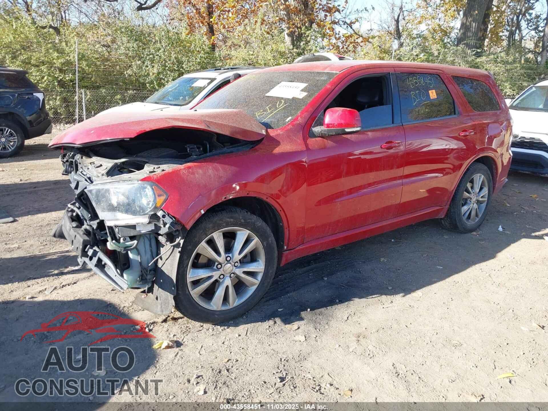 DODGE DURANGO 2012 - 1C4SDJCT5CC181558