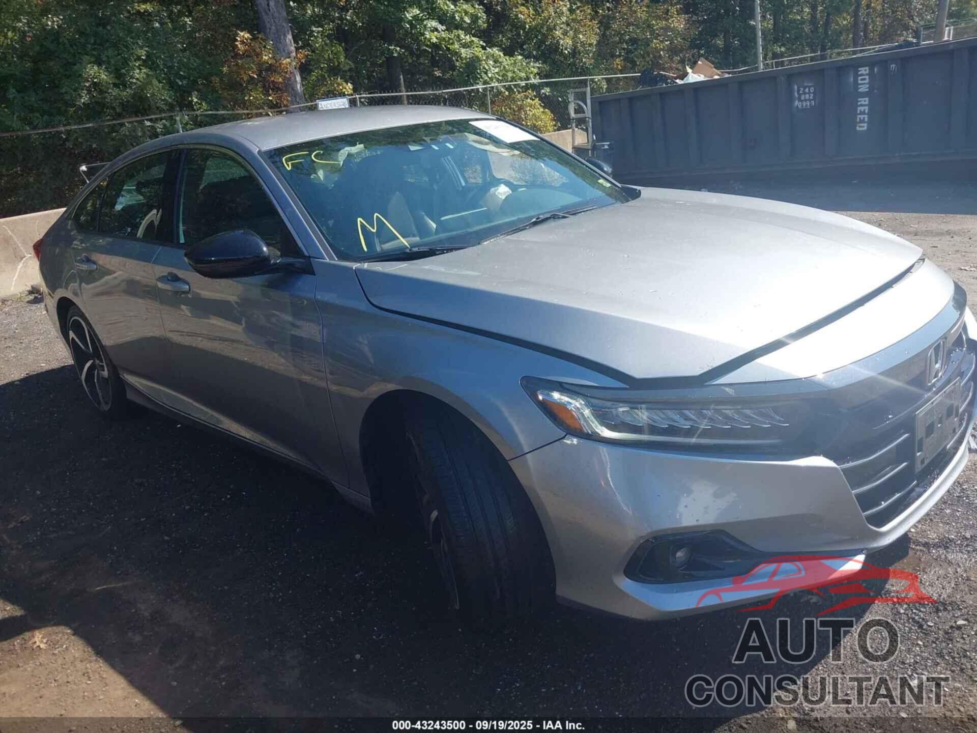 HONDA ACCORD 2022 - 1HGCV1F39NA050193