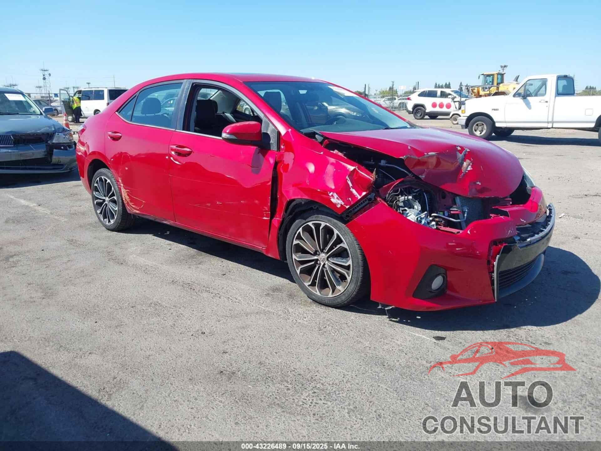 TOYOTA COROLLA 2015 - 5YFBURHE7FP273727