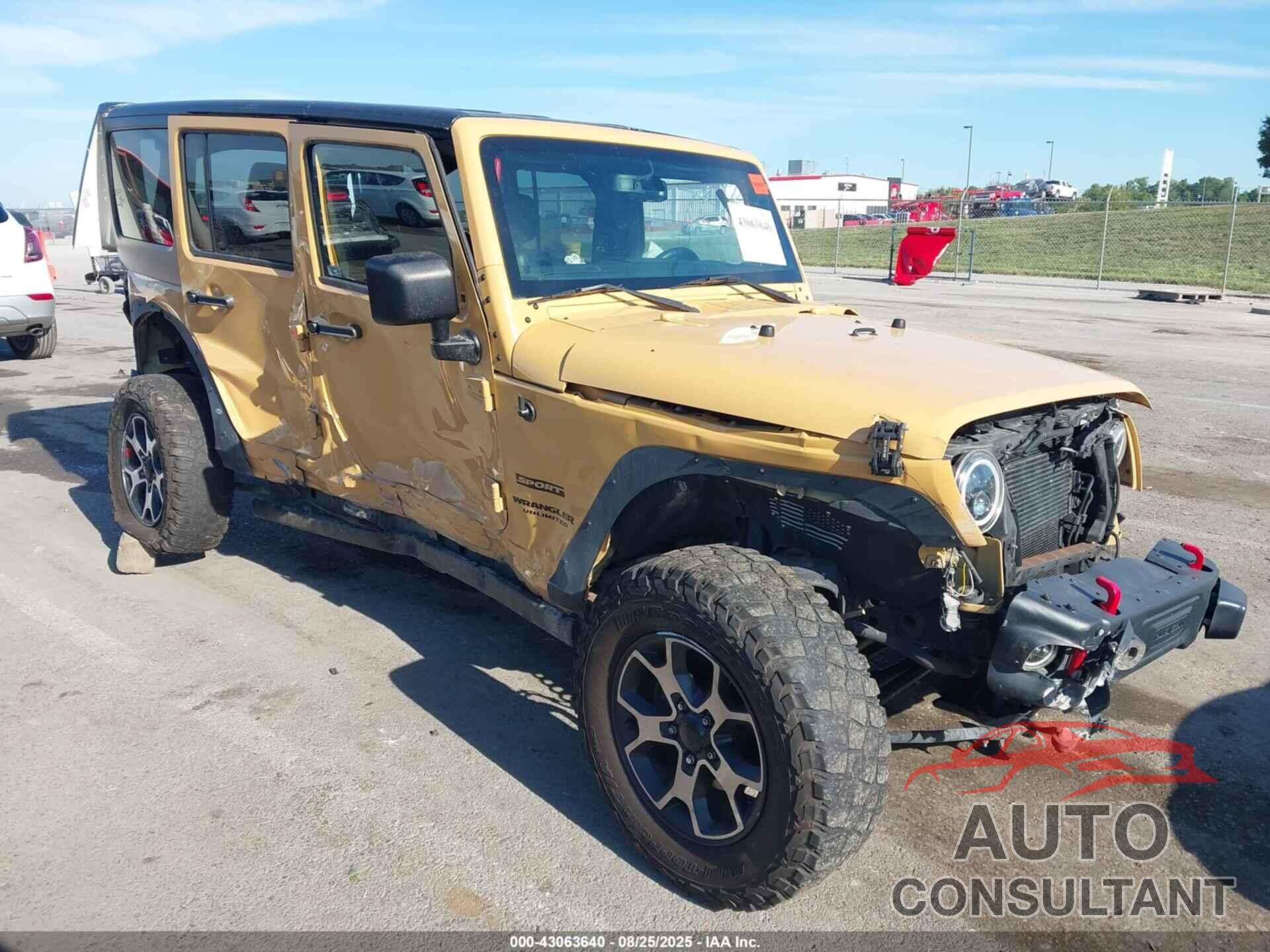 JEEP WRANGLER UNLIMITED 2014 - 1C4BJWDG0EL236492