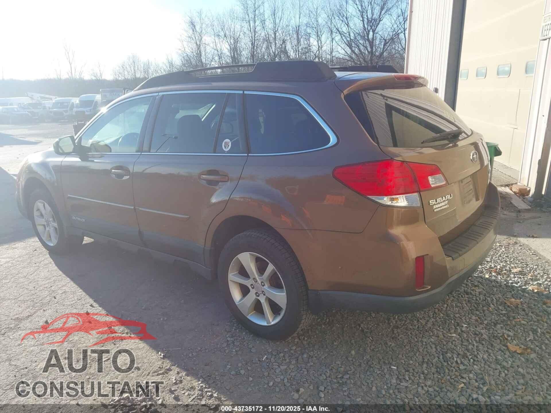 SUBARU OUTBACK 2013 - 4S4BRBCC1D3293665