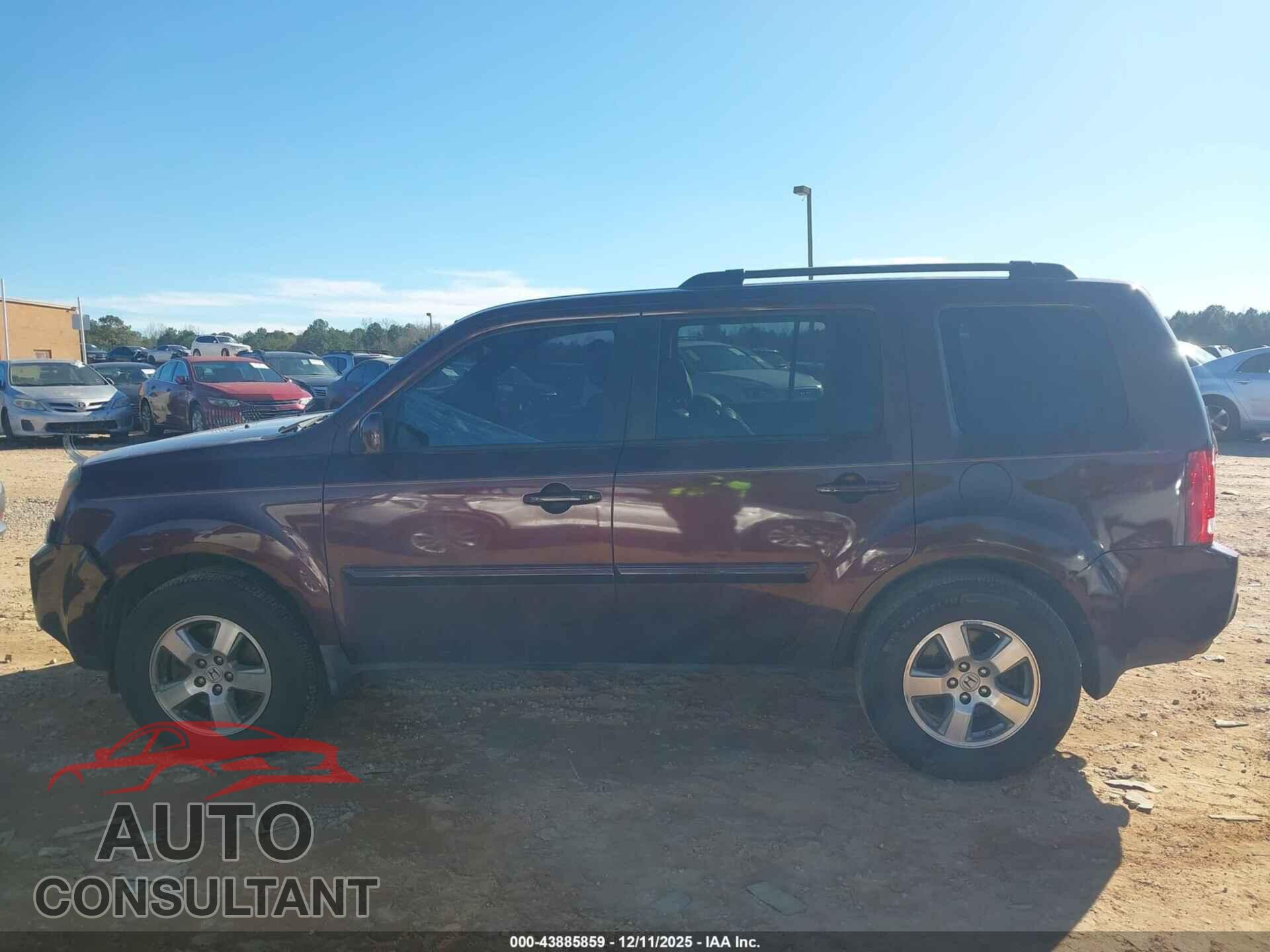 HONDA PILOT 2011 - 5FNYF3H53BB040757