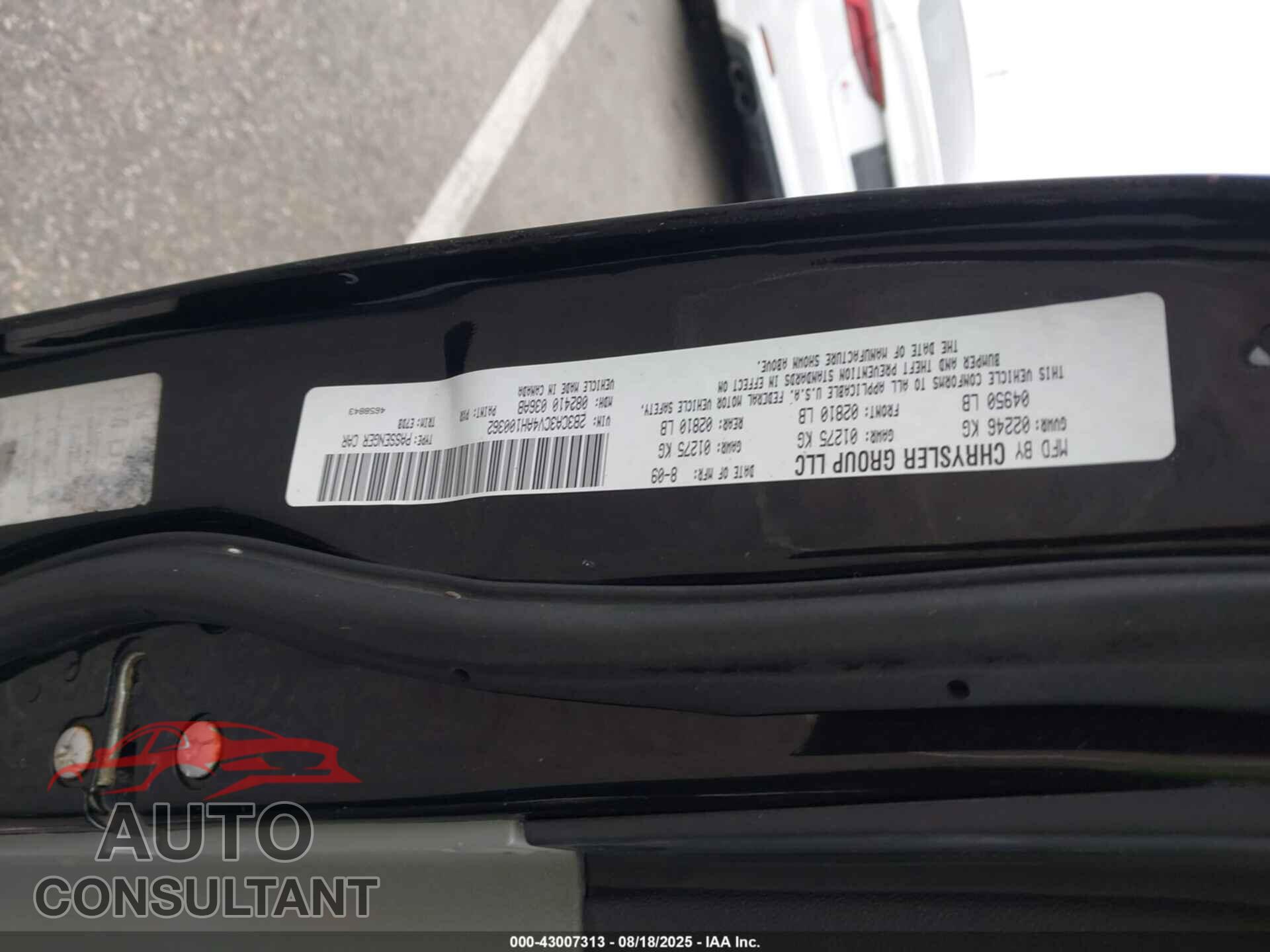 DODGE CHARGER 2010 - 2B3CA3CV4AH100362