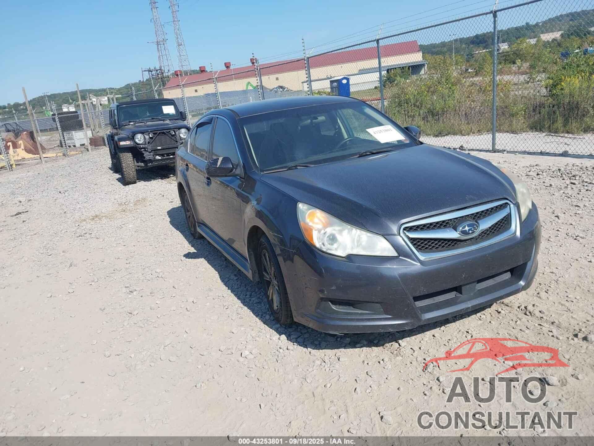 SUBARU LEGACY 2012 - 4S3BMBB61C3034137