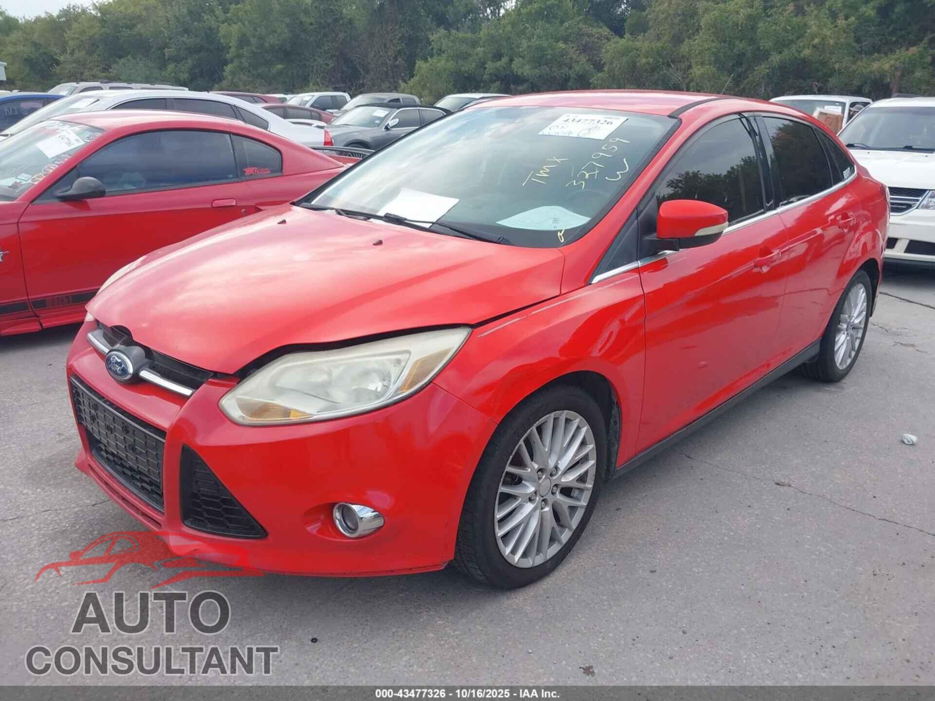 FORD FOCUS 2012 - 1FAHP3H25CL327959