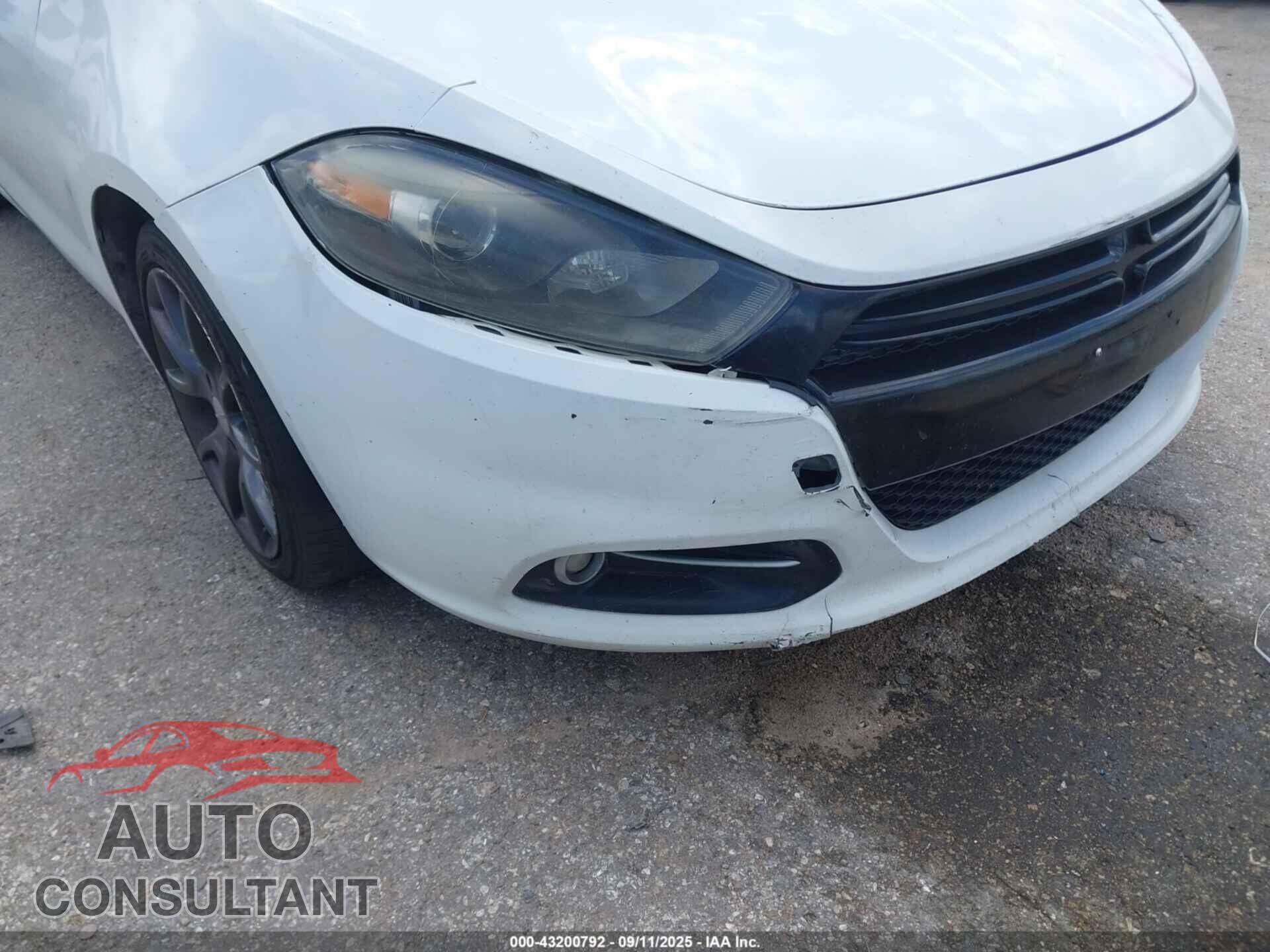 DODGE DART 2015 - 1C3CDFBB2FD421534
