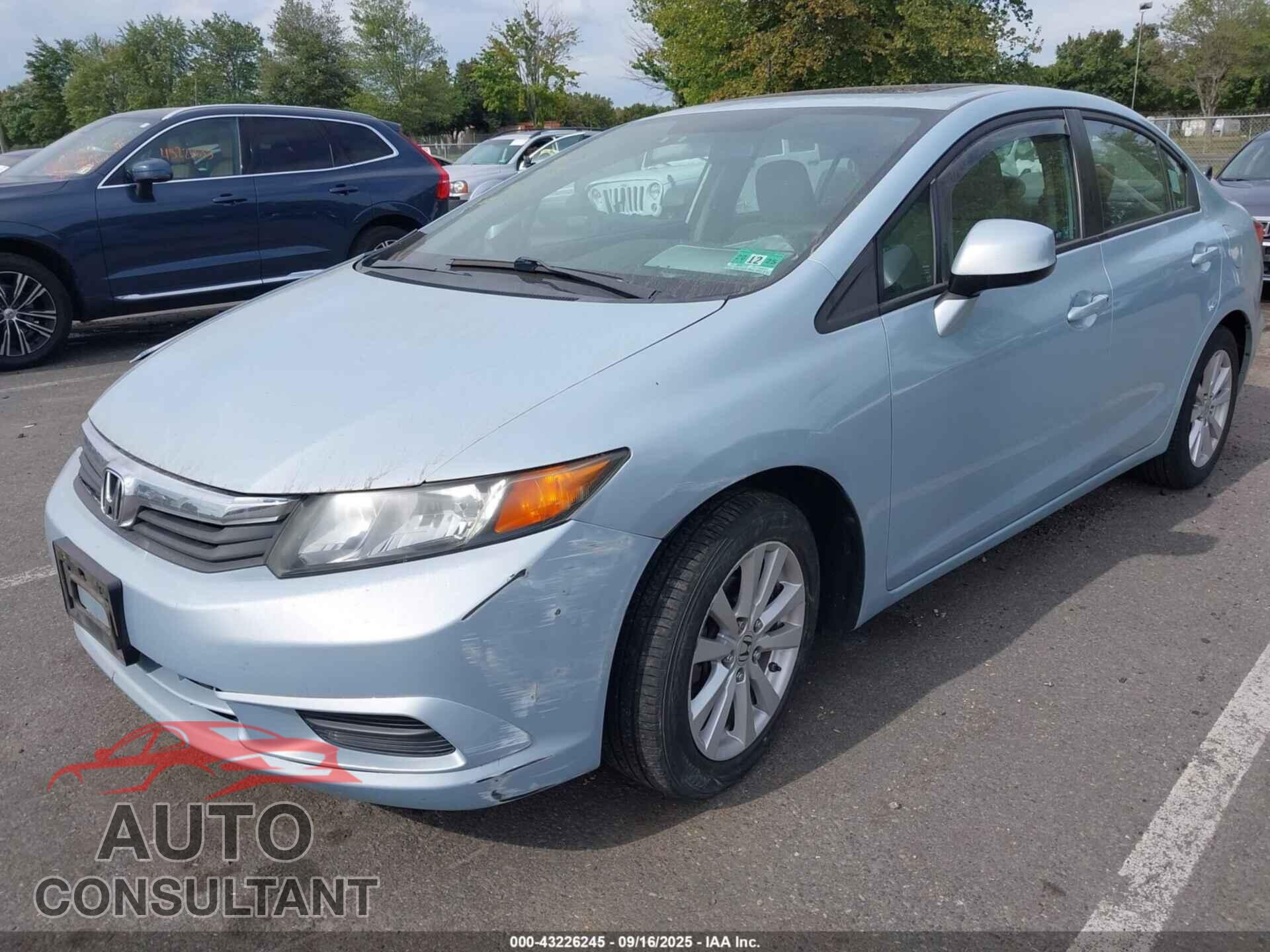 HONDA CIVIC 2012 - 19XFB2F81CE061334