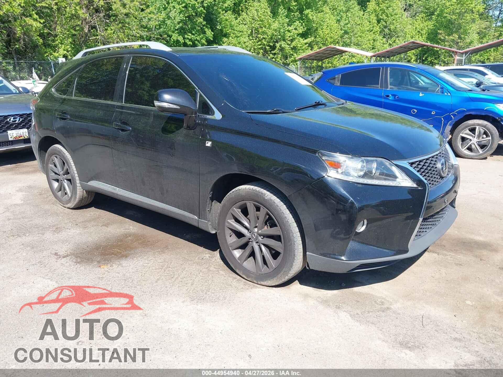 LEXUS RX 350 2013 - 2T2BK1BA8DC216815