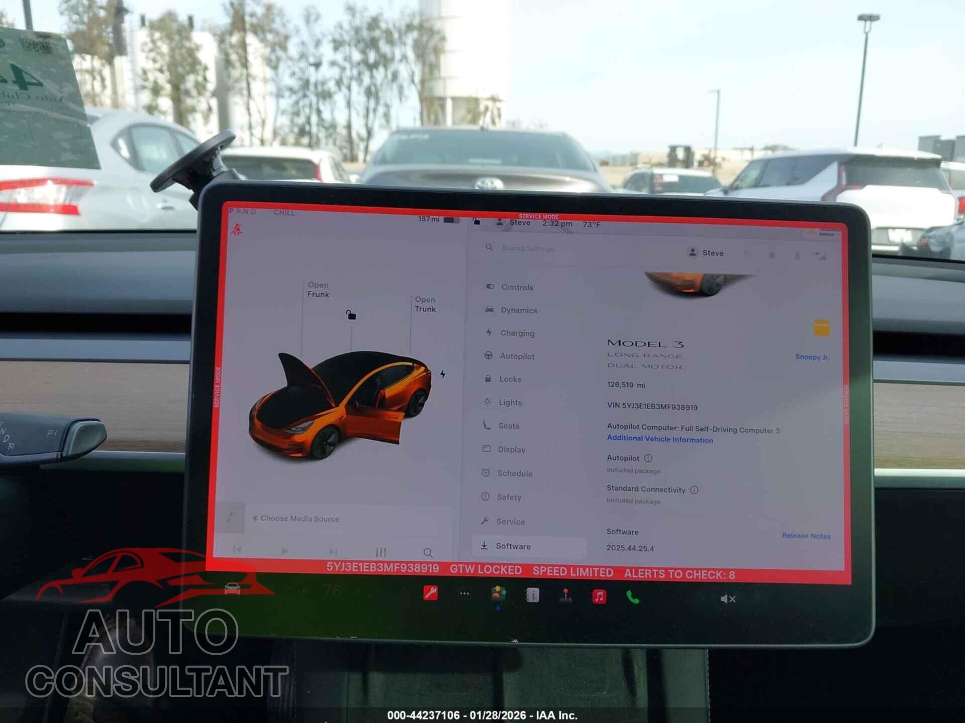 TESLA MODEL 3 2021 - 5YJ3E1EB3MF938919