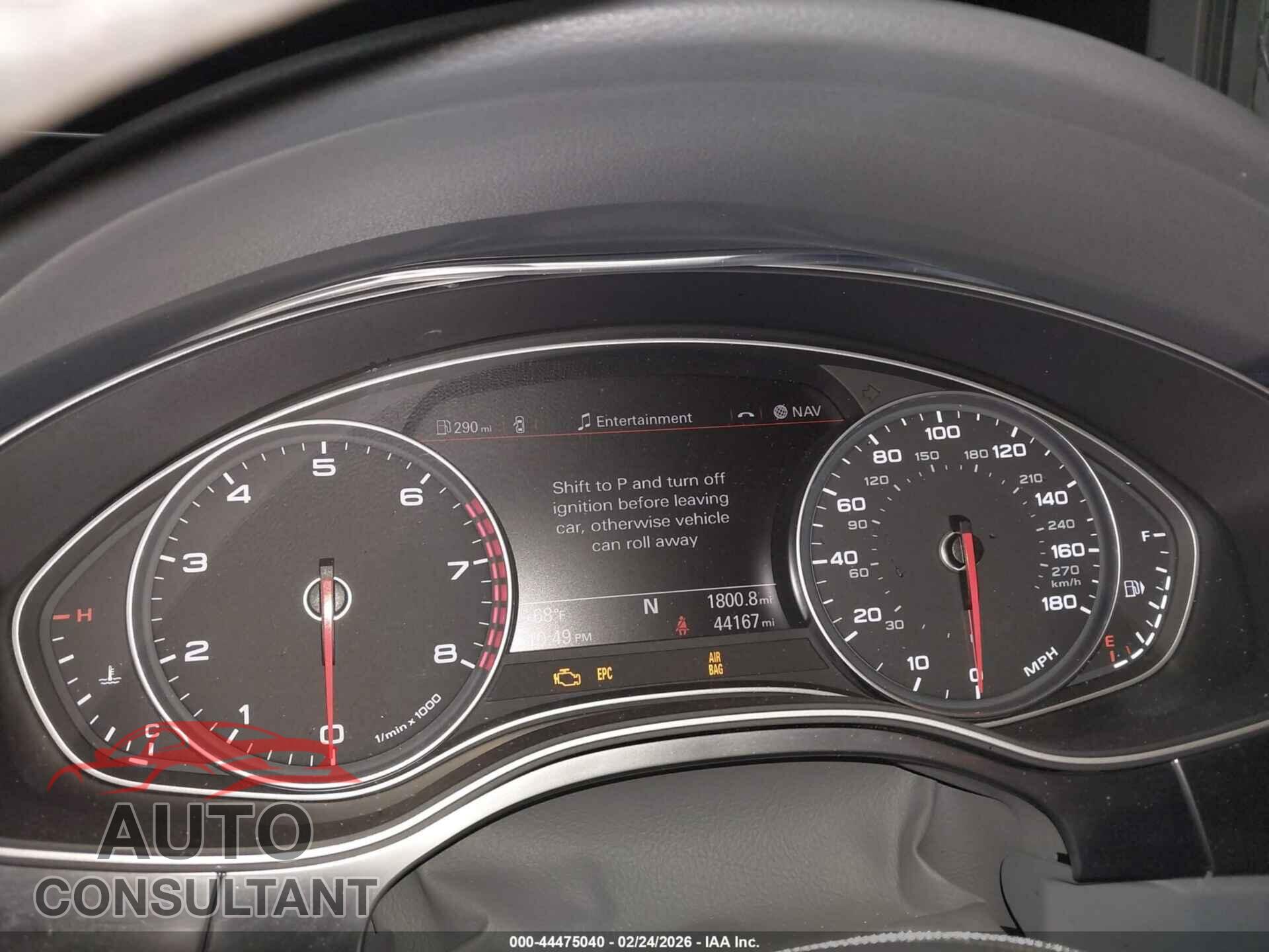 AUDI A6 2013 - WAUGGAFC2DN080229